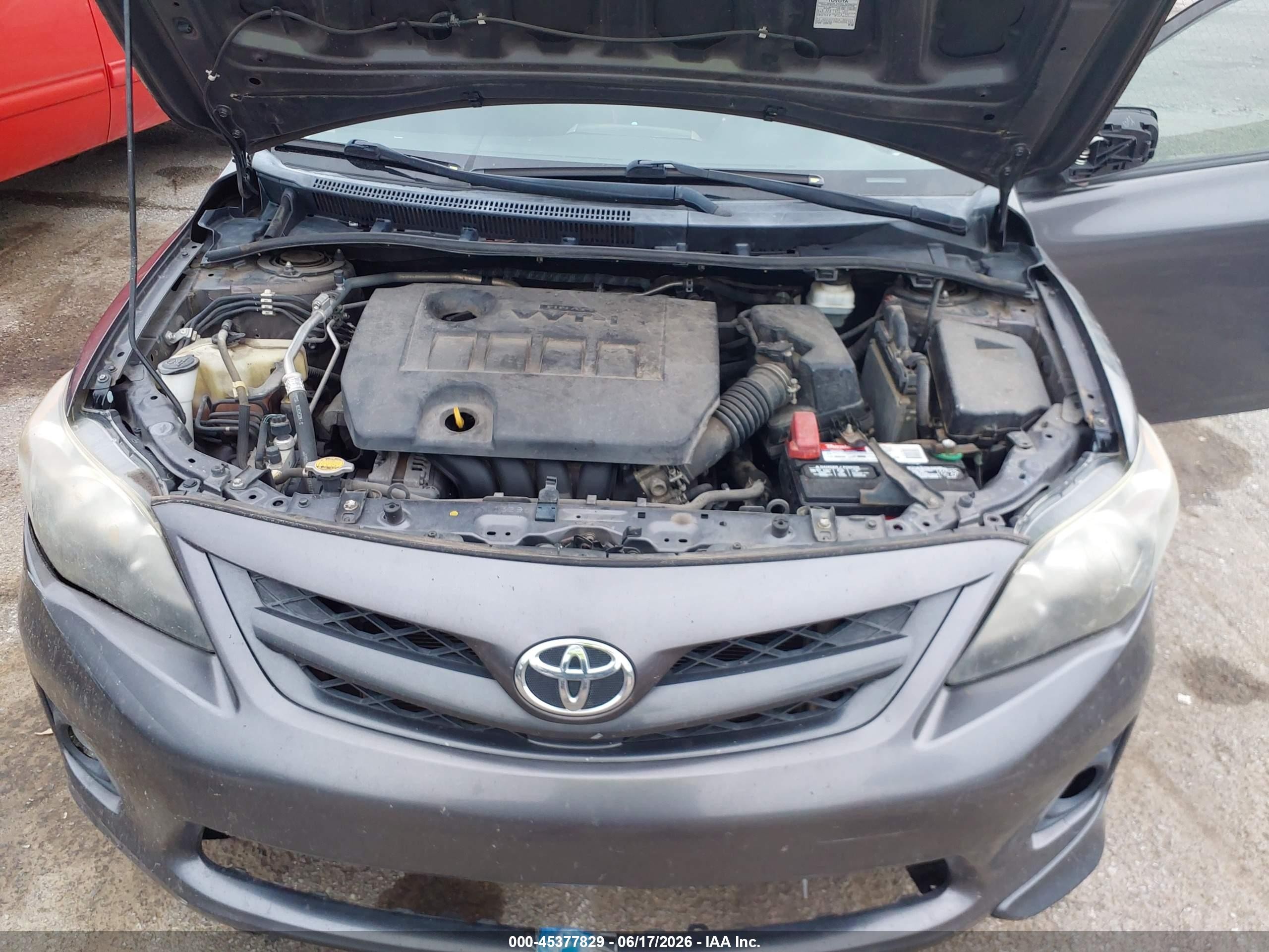 2012 Toyota Corolla S Gray vin: 5YFBU4EE3CP014185