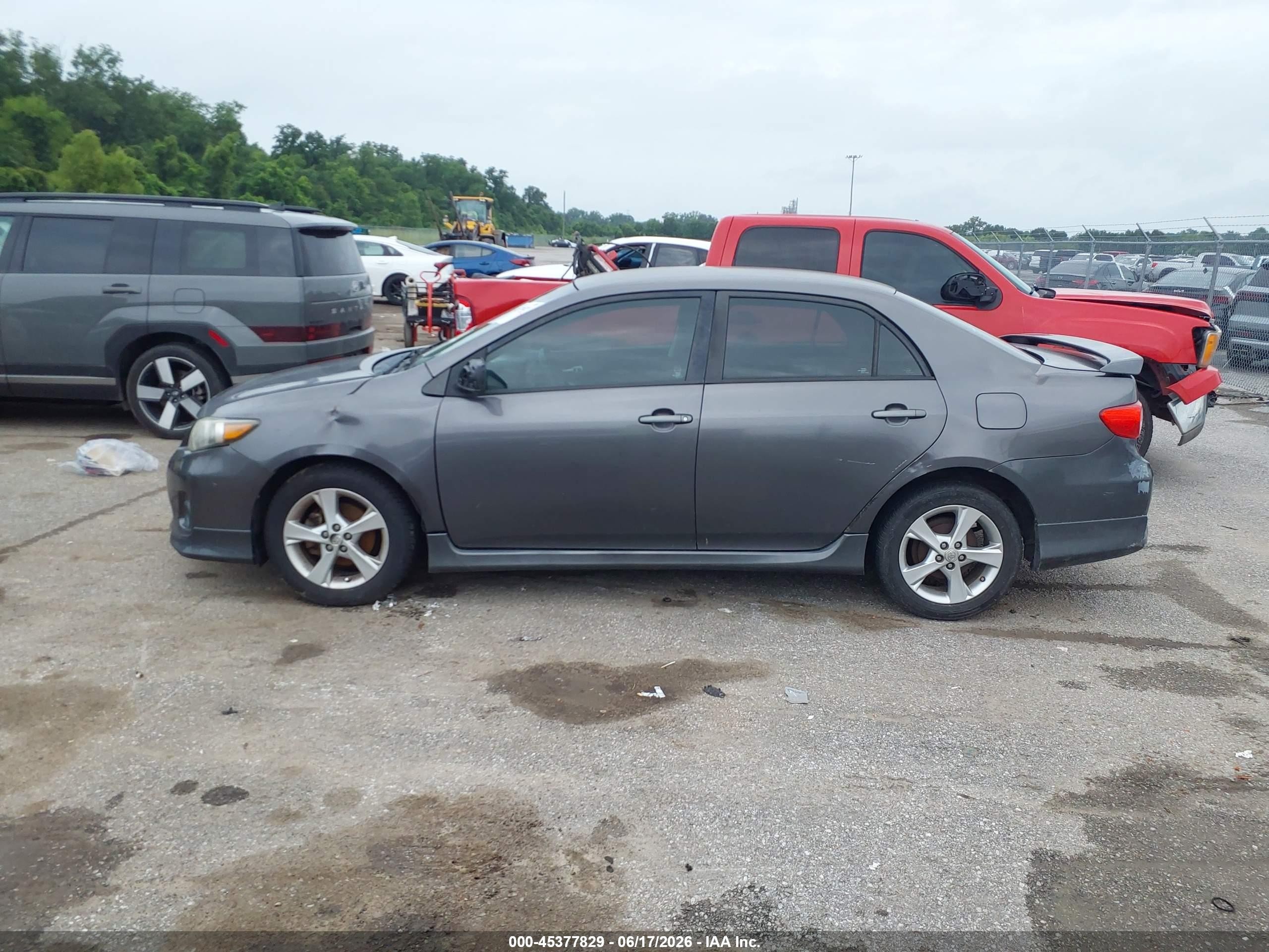 2012 Toyota Corolla S Gray vin: 5YFBU4EE3CP014185
