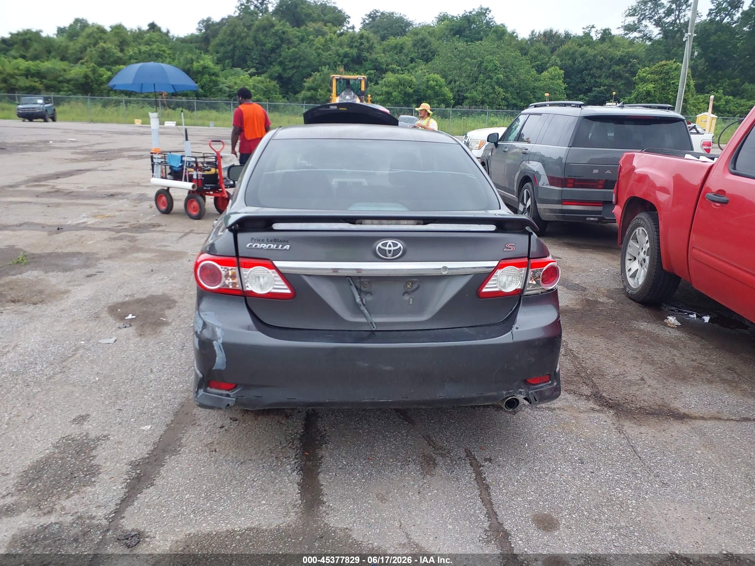 2012 Toyota Corolla S Gray vin: 5YFBU4EE3CP014185
