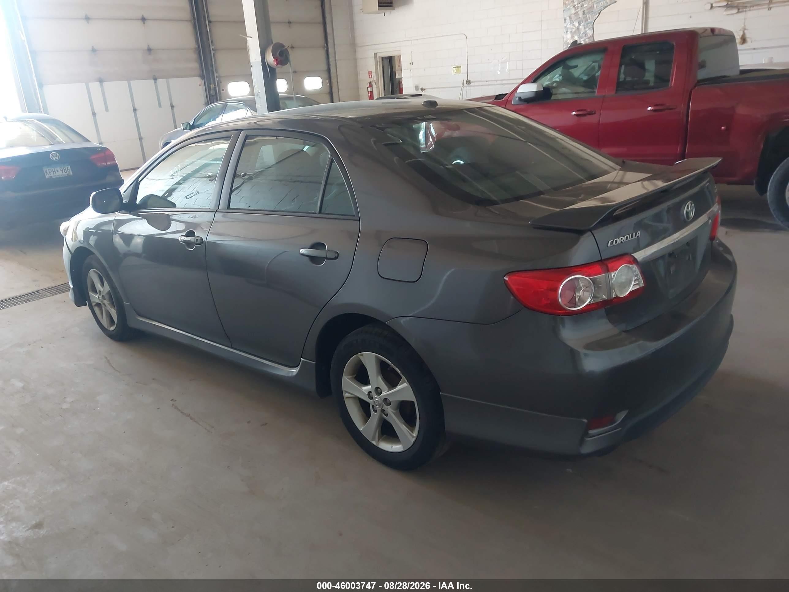 2012 Toyota Corolla S Gray vin: 5YFBU4EE3CP015210