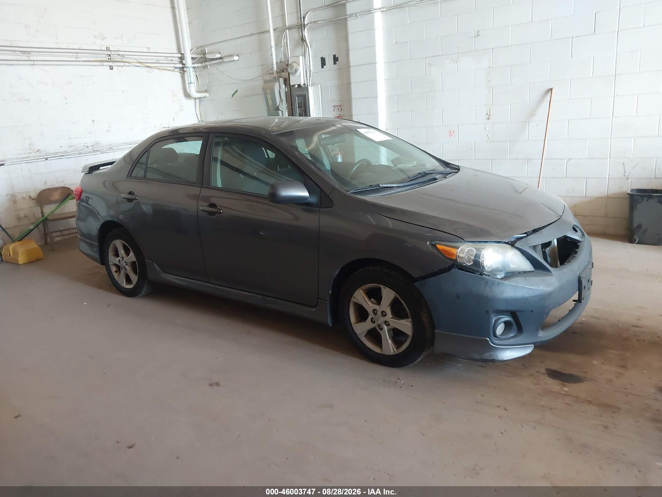 2012 Toyota Corolla S Gray vin: 5YFBU4EE3CP015210