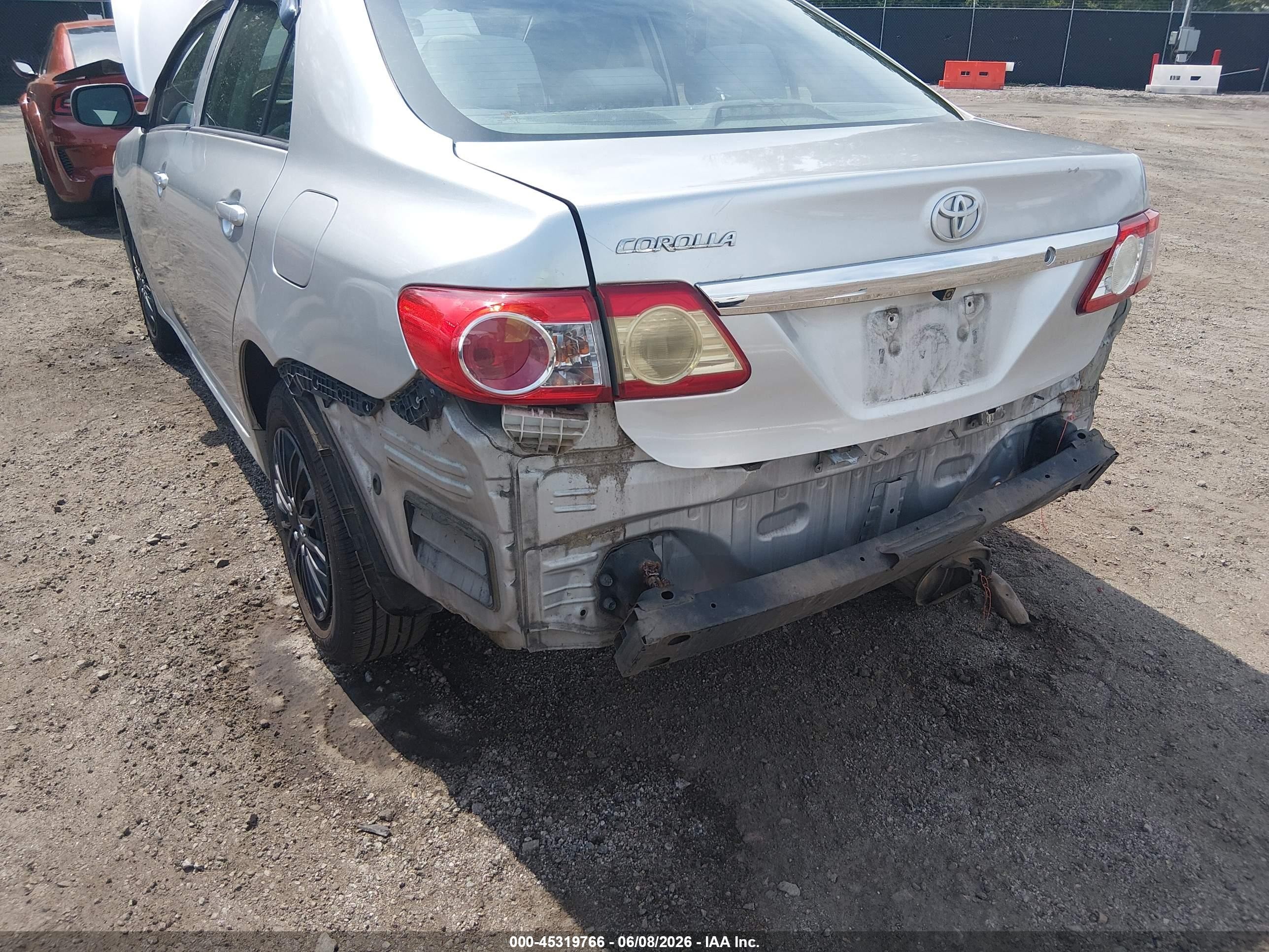 2012 Toyota Corolla L Gray vin: 5YFBU4EE3CP020598