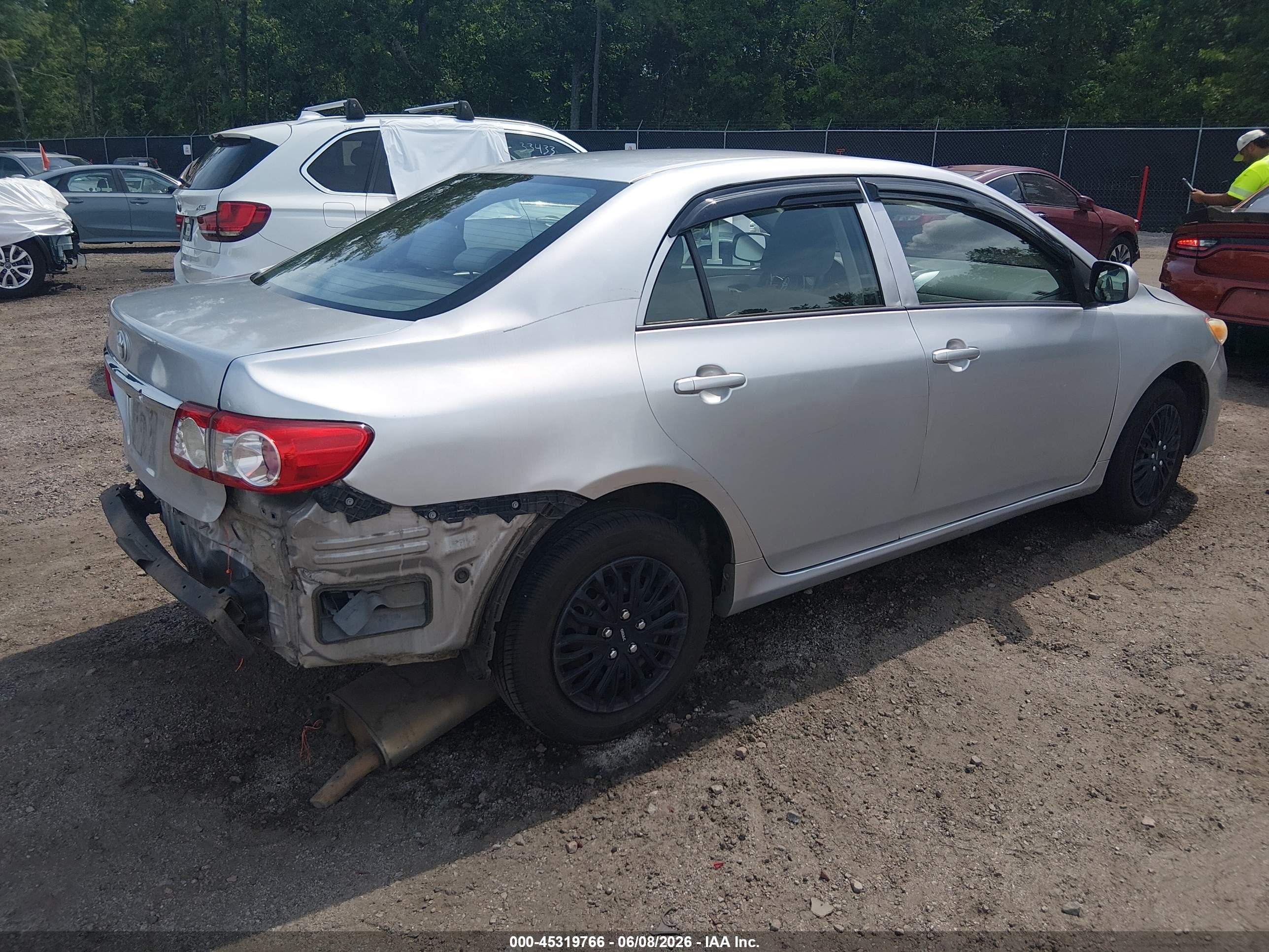 2012 Toyota Corolla L Gray vin: 5YFBU4EE3CP020598