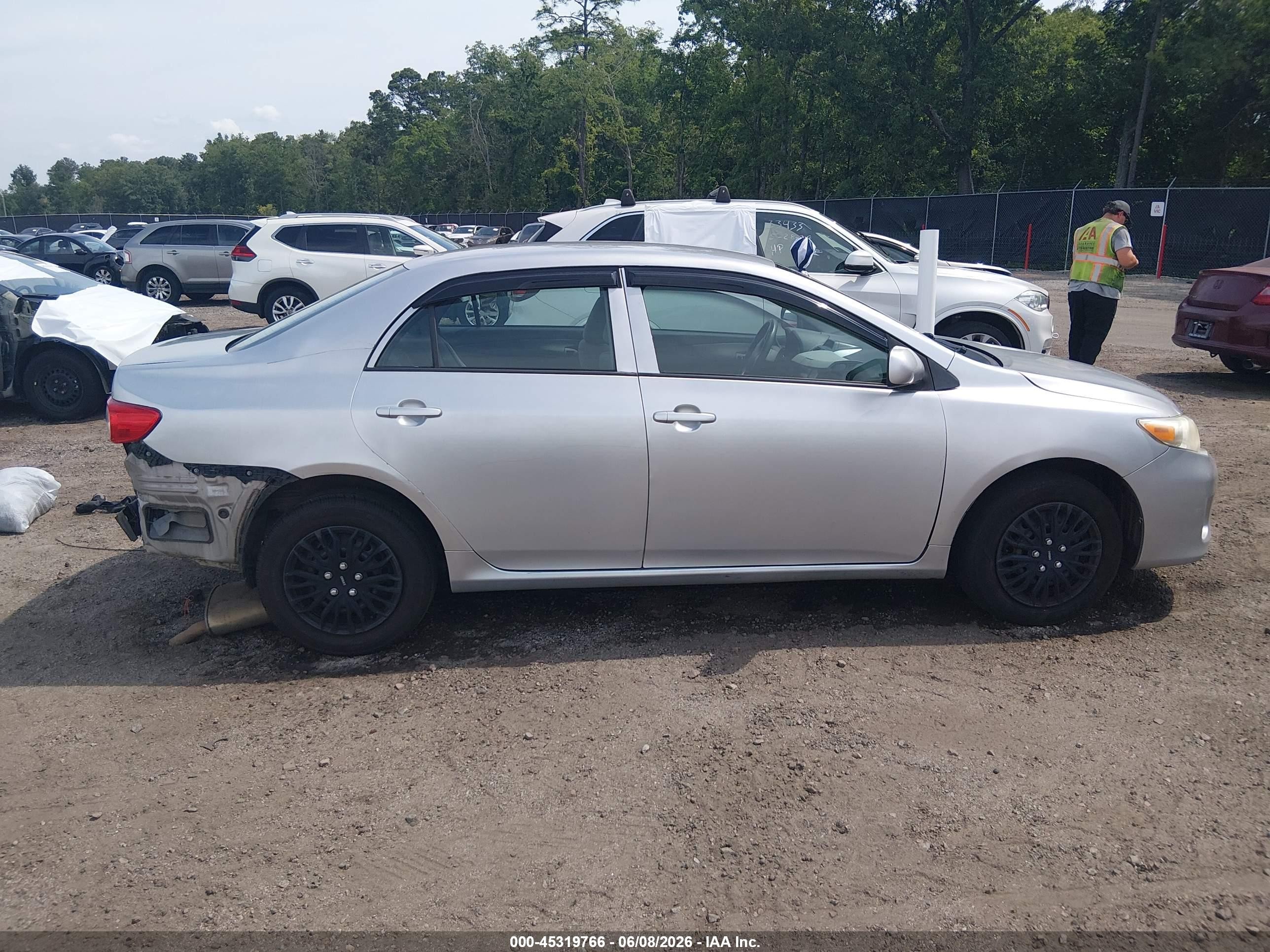 2012 Toyota Corolla L Gray vin: 5YFBU4EE3CP020598