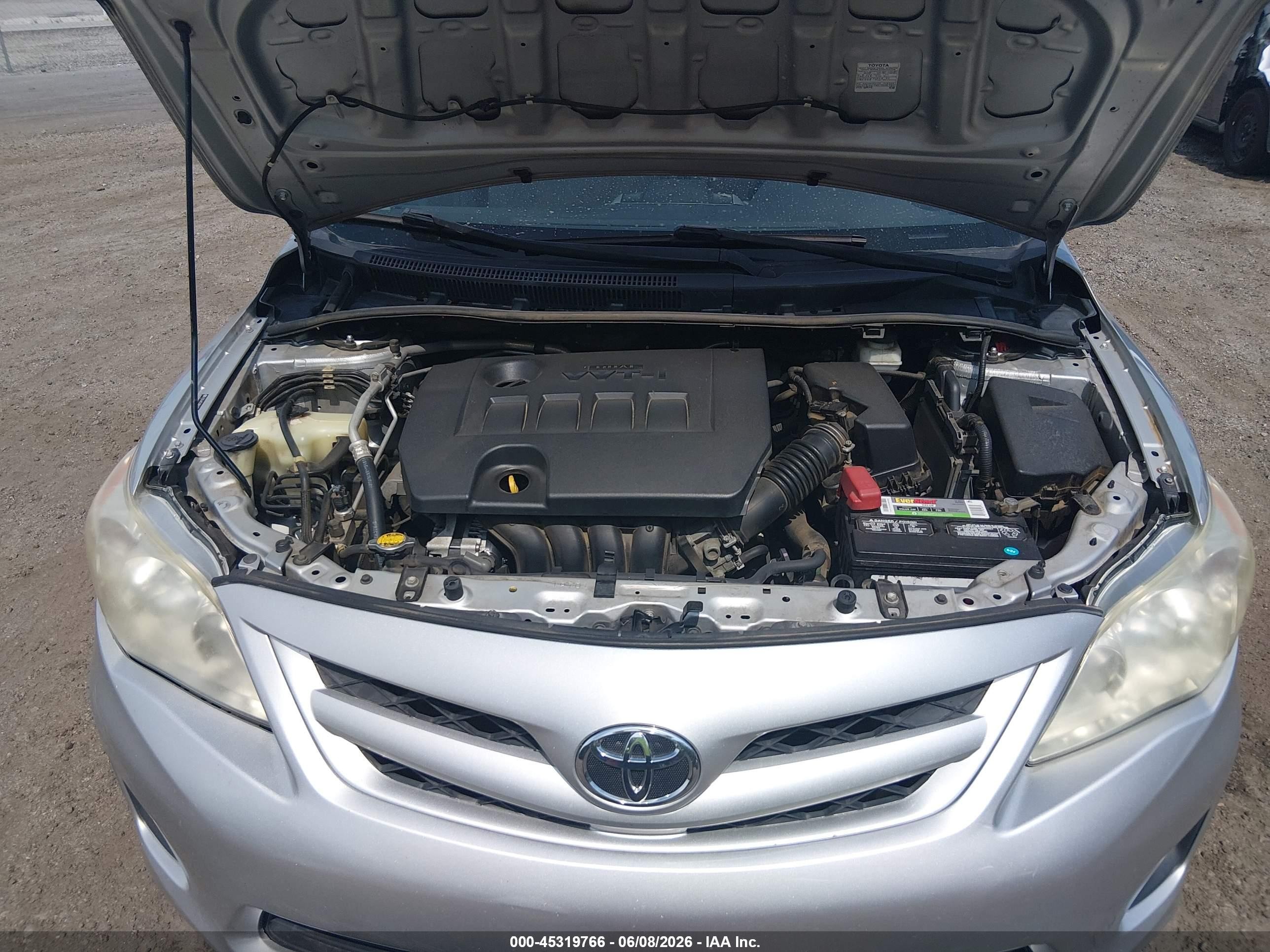 2012 Toyota Corolla L Gray vin: 5YFBU4EE3CP020598
