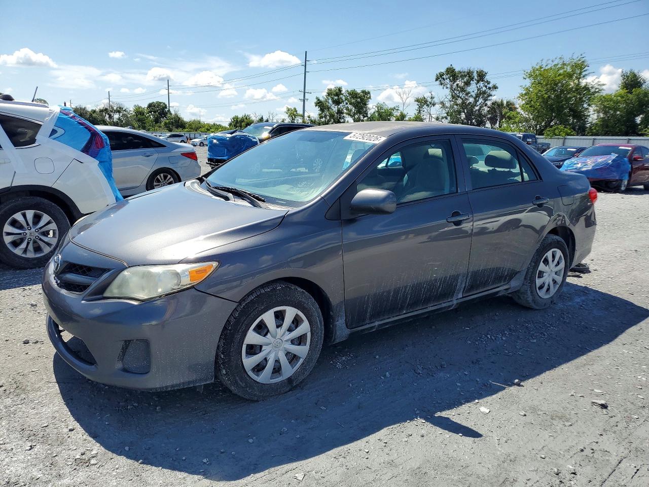 2012 Toyota Corolla L Gray vin: 5YFBU4EE3CP020794