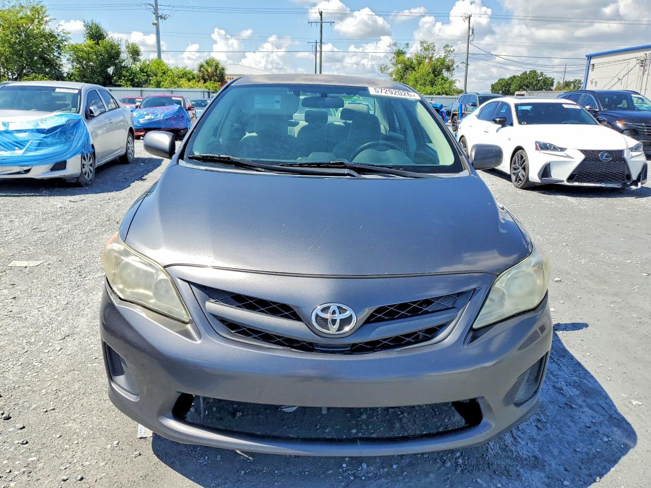 2012 Toyota Corolla L Gray vin: 5YFBU4EE3CP020794