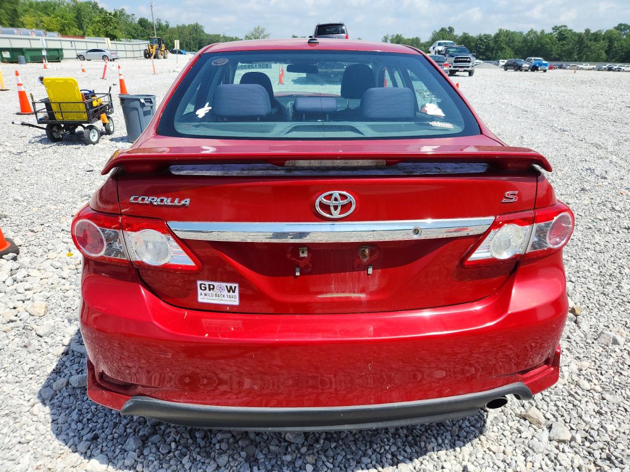 2012 Toyota Corolla S Red vin: 5YFBU4EE3CP023663