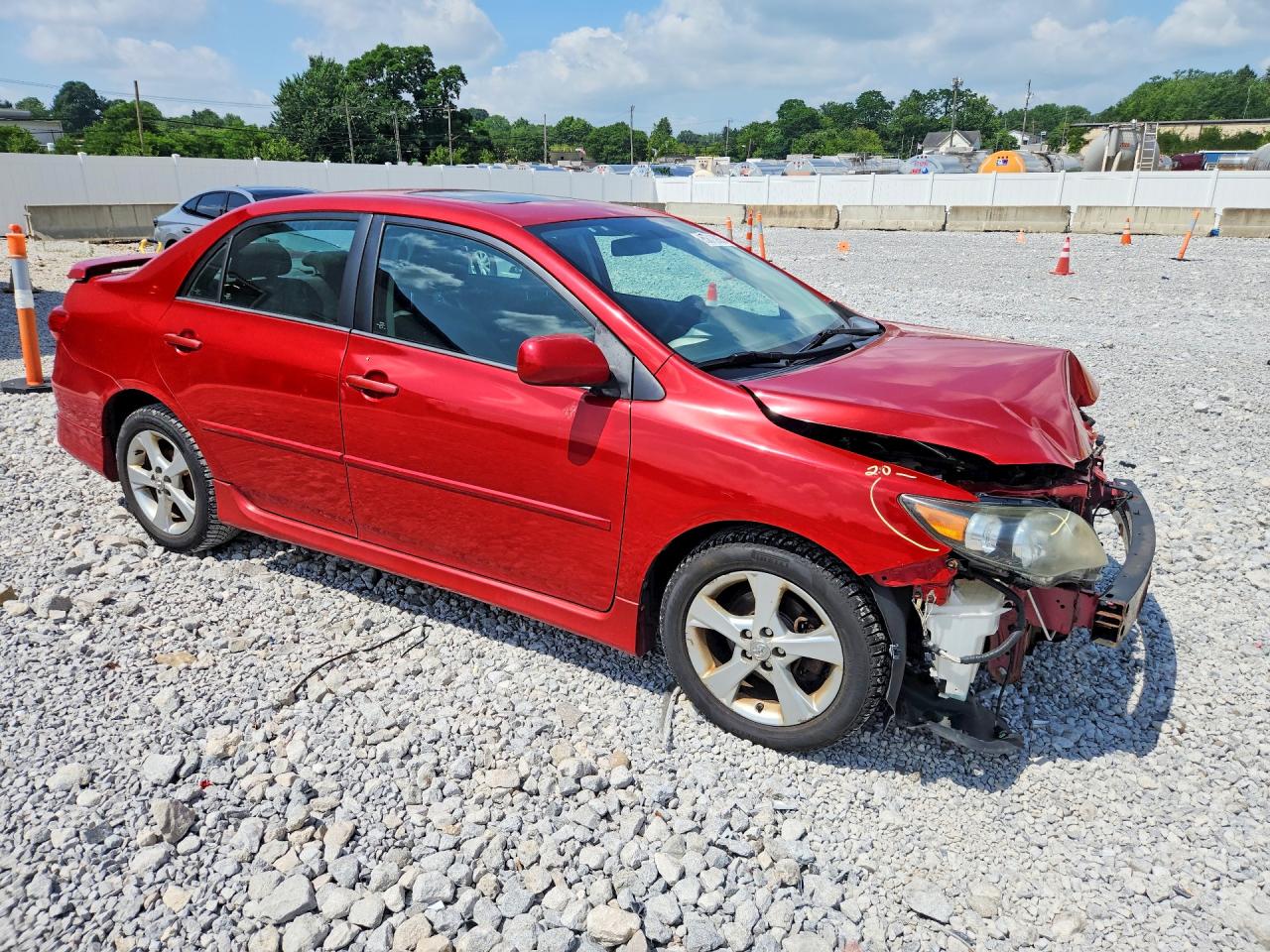 2012 Toyota Corolla S Red vin: 5YFBU4EE3CP023663