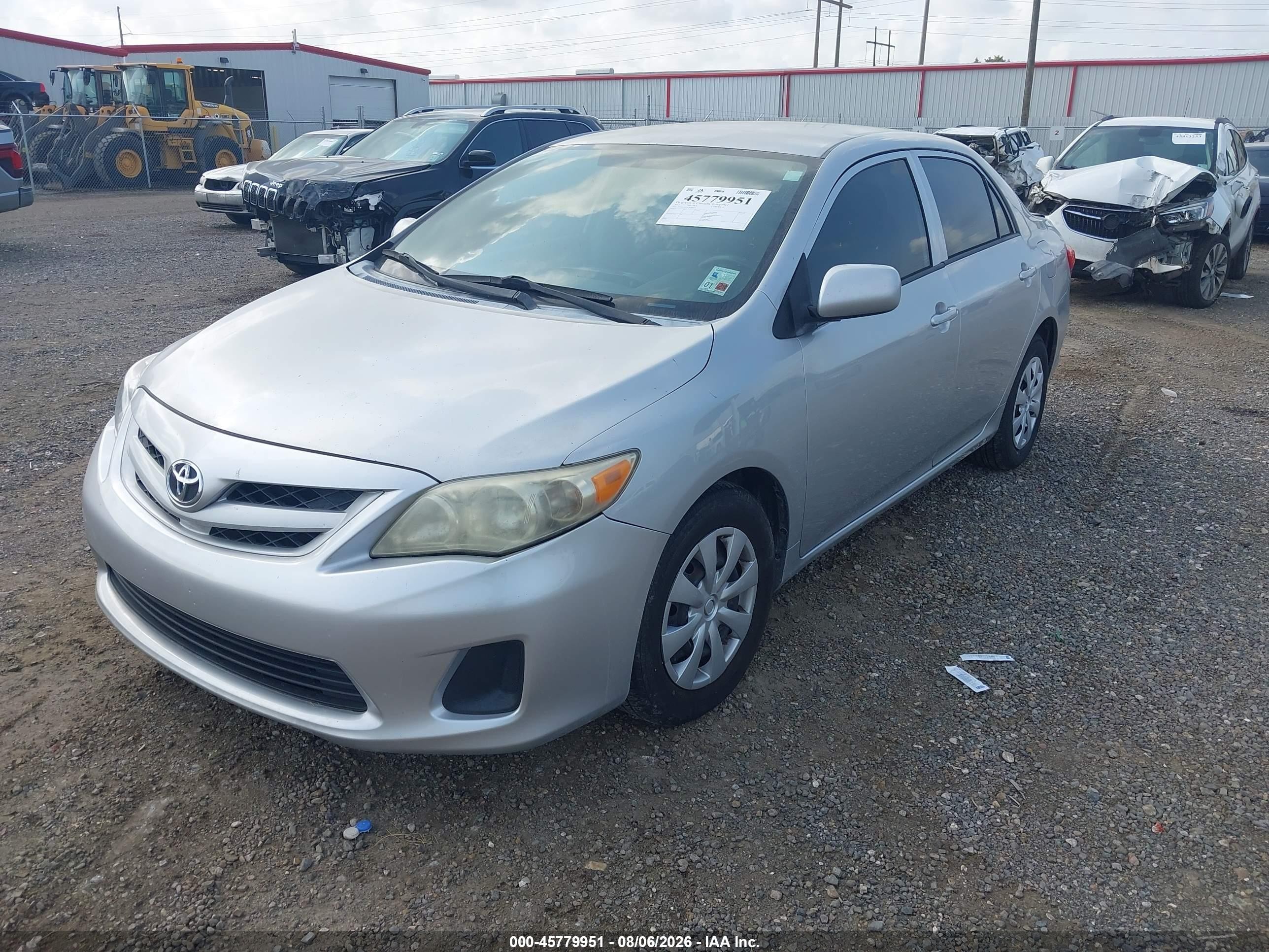2012 Toyota Corolla L Silver vin: 5YFBU4EE3CP026367