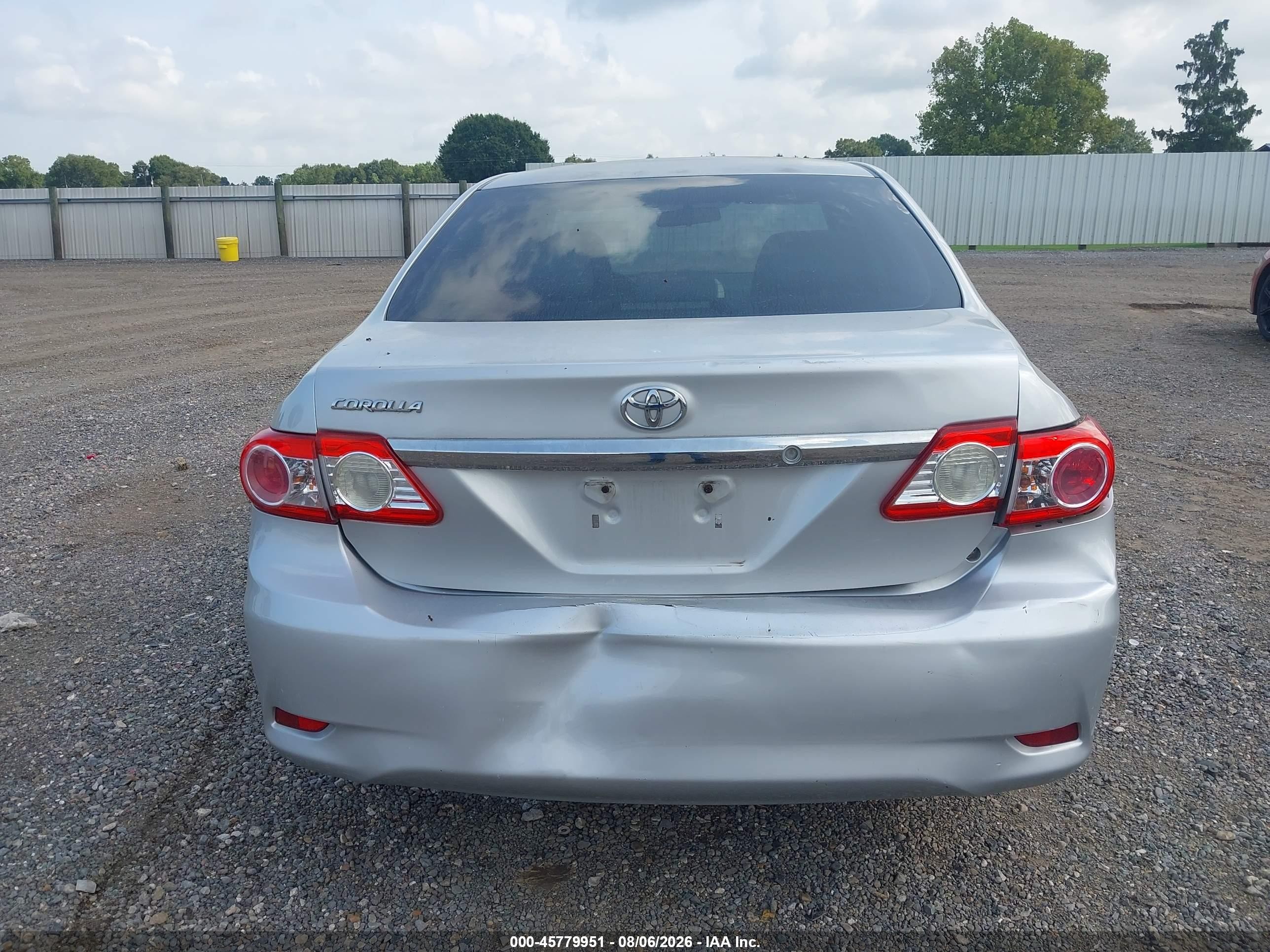 2012 Toyota Corolla L Silver vin: 5YFBU4EE3CP026367