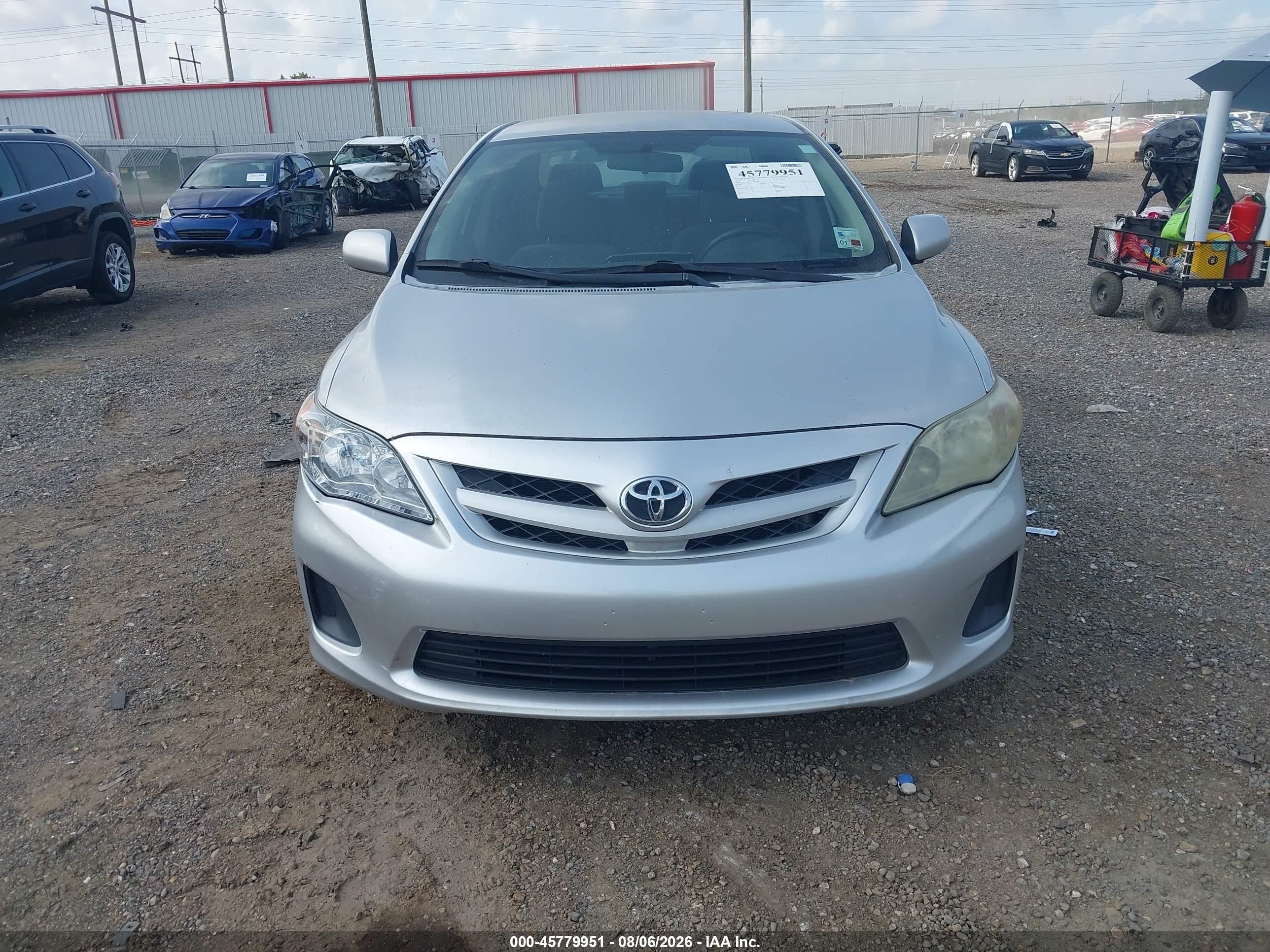 2012 Toyota Corolla L Silver vin: 5YFBU4EE3CP026367