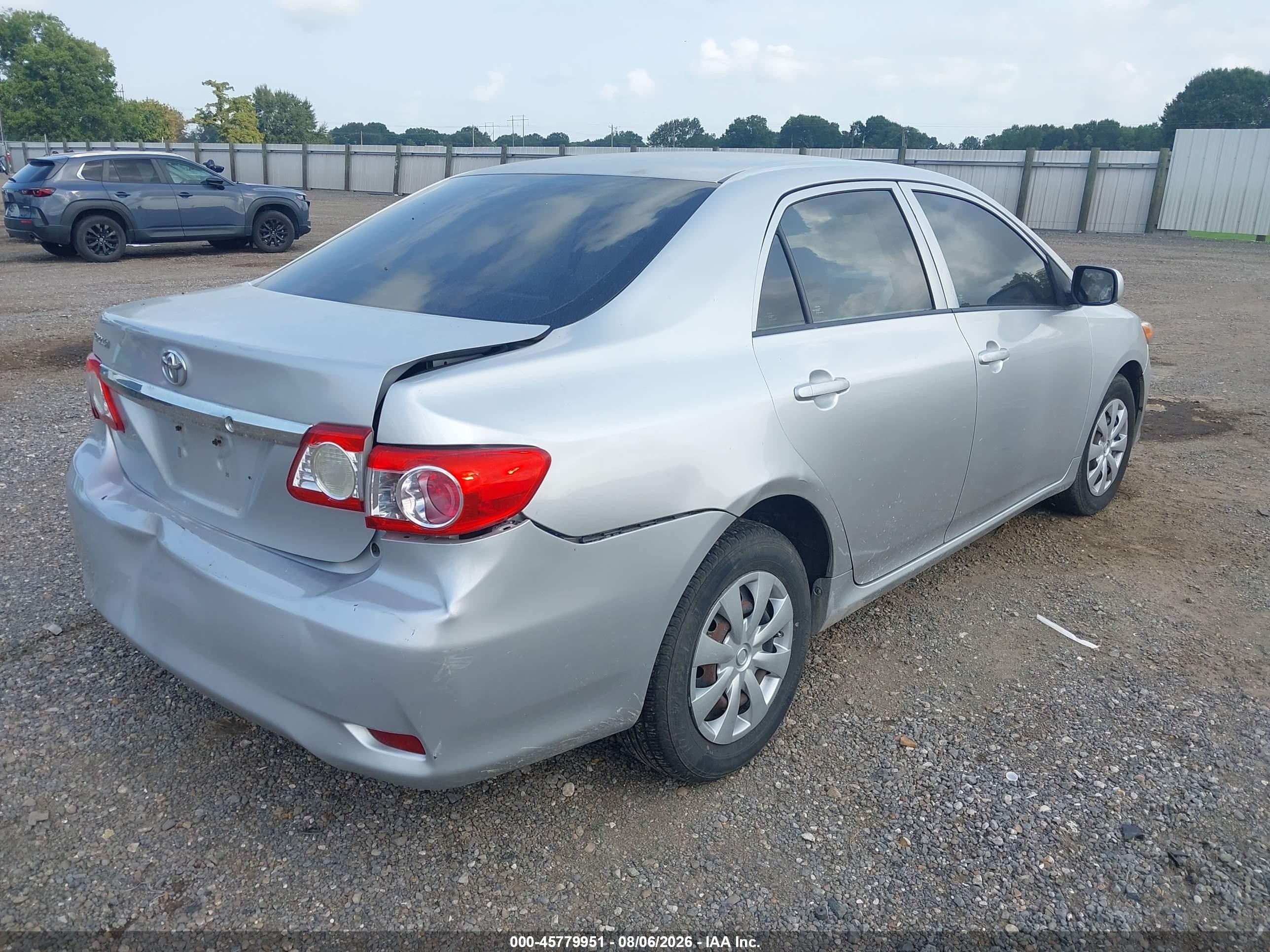 2012 Toyota Corolla L Silver vin: 5YFBU4EE3CP026367