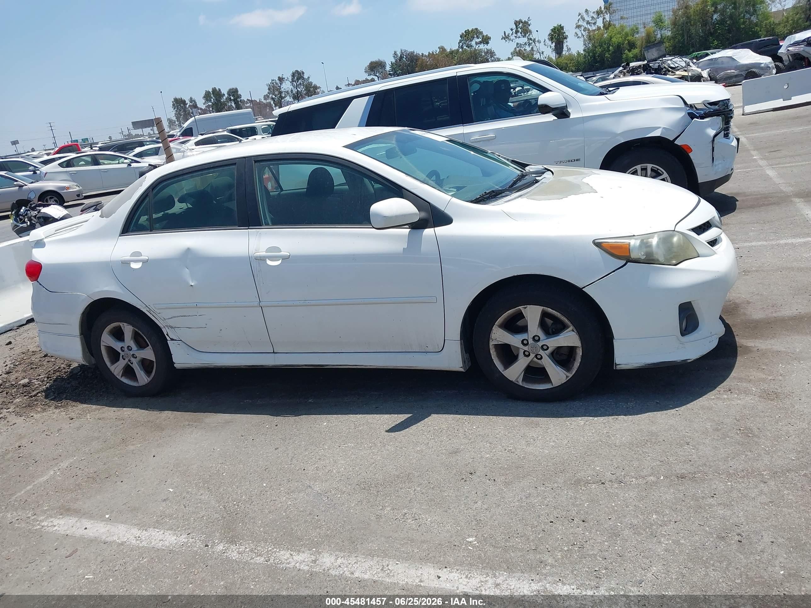 2012 Toyota Corolla S White vin: 5YFBU4EE3CP026997