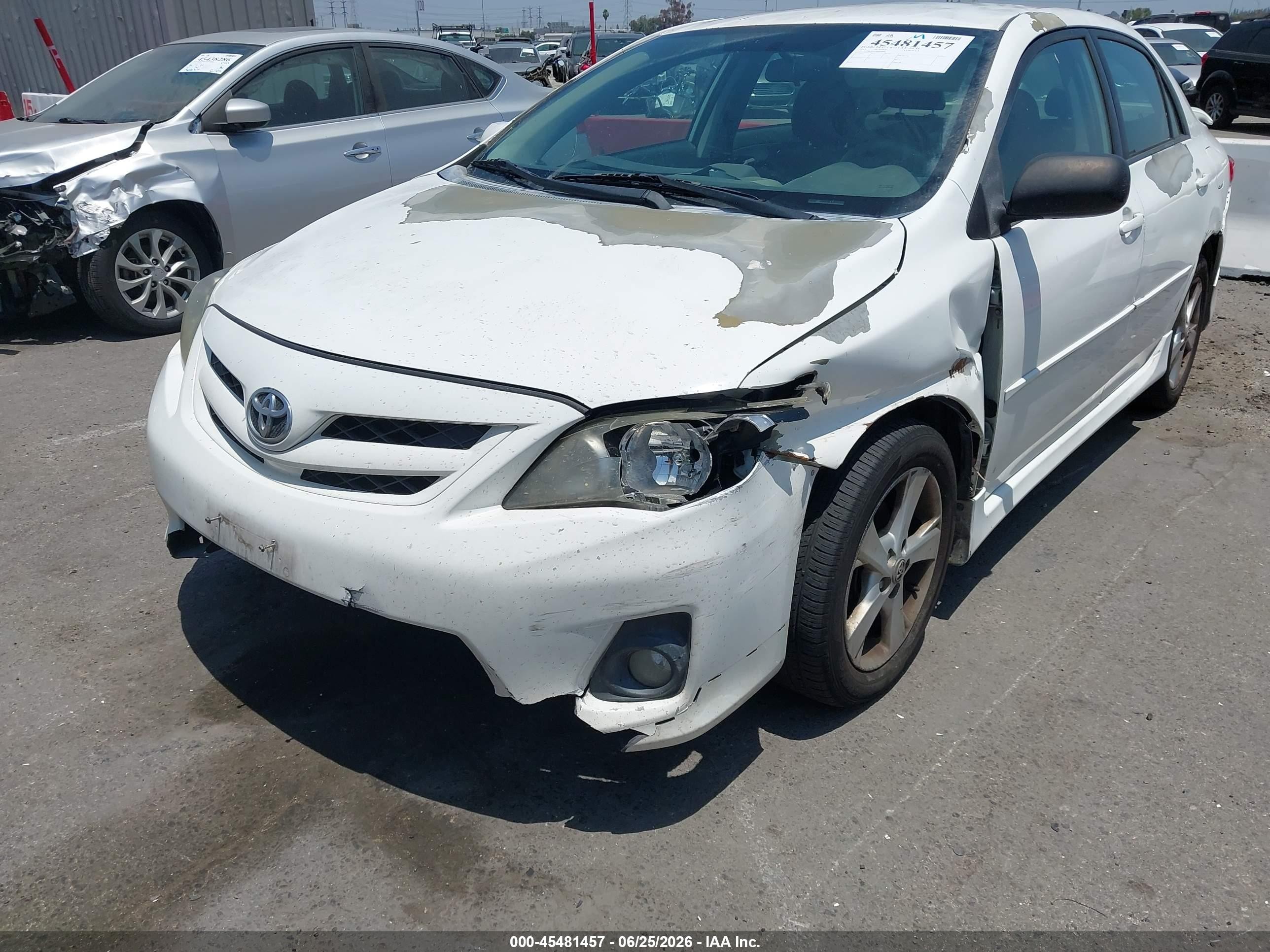 2012 Toyota Corolla S White vin: 5YFBU4EE3CP026997
