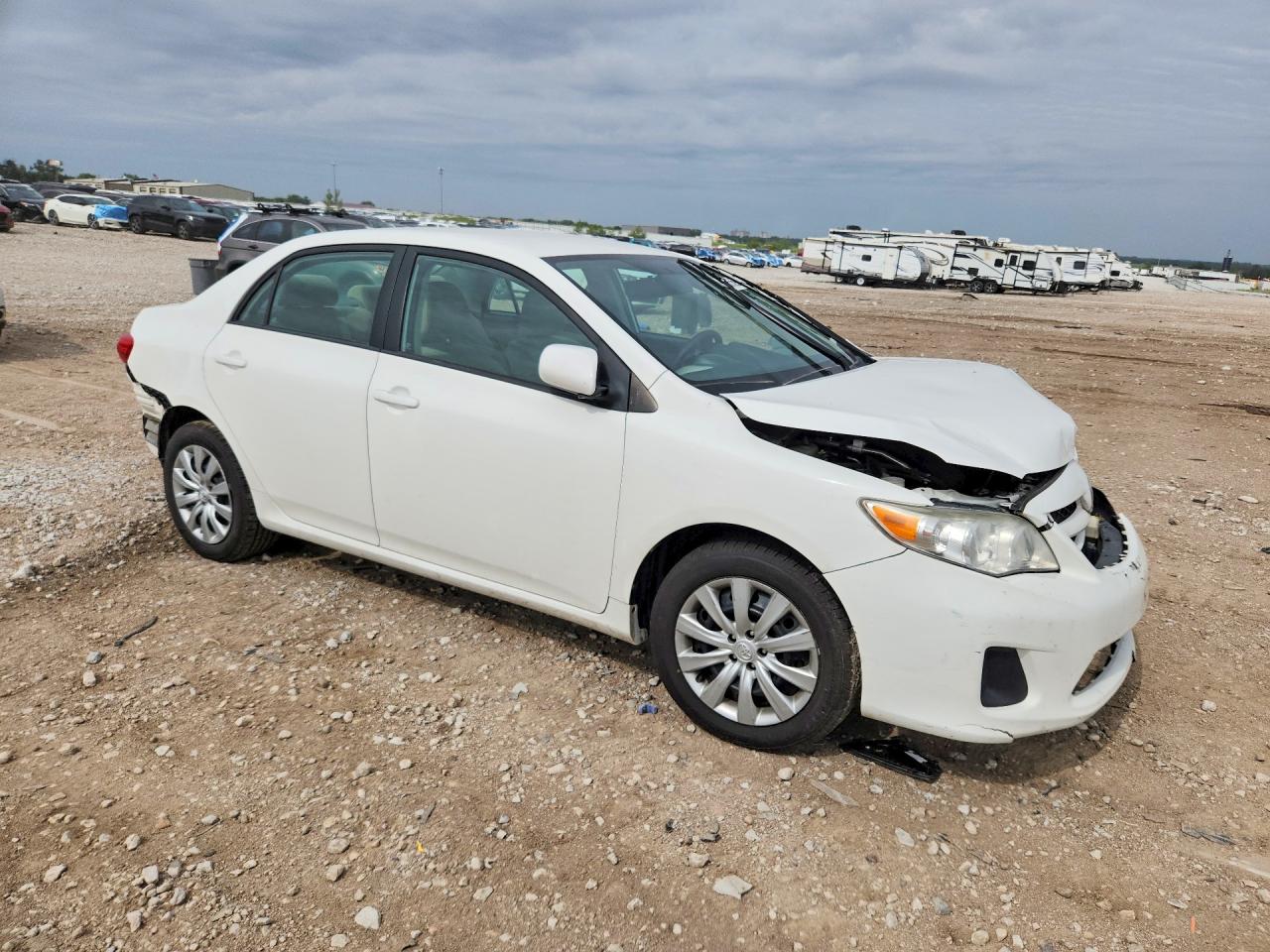 2012 Toyota Corolla Le White vin: 5YFBU4EE3CP035750