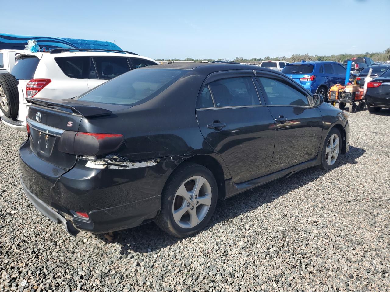 2012 Toyota Corolla S Black vin: 5YFBU4EE3CP036123