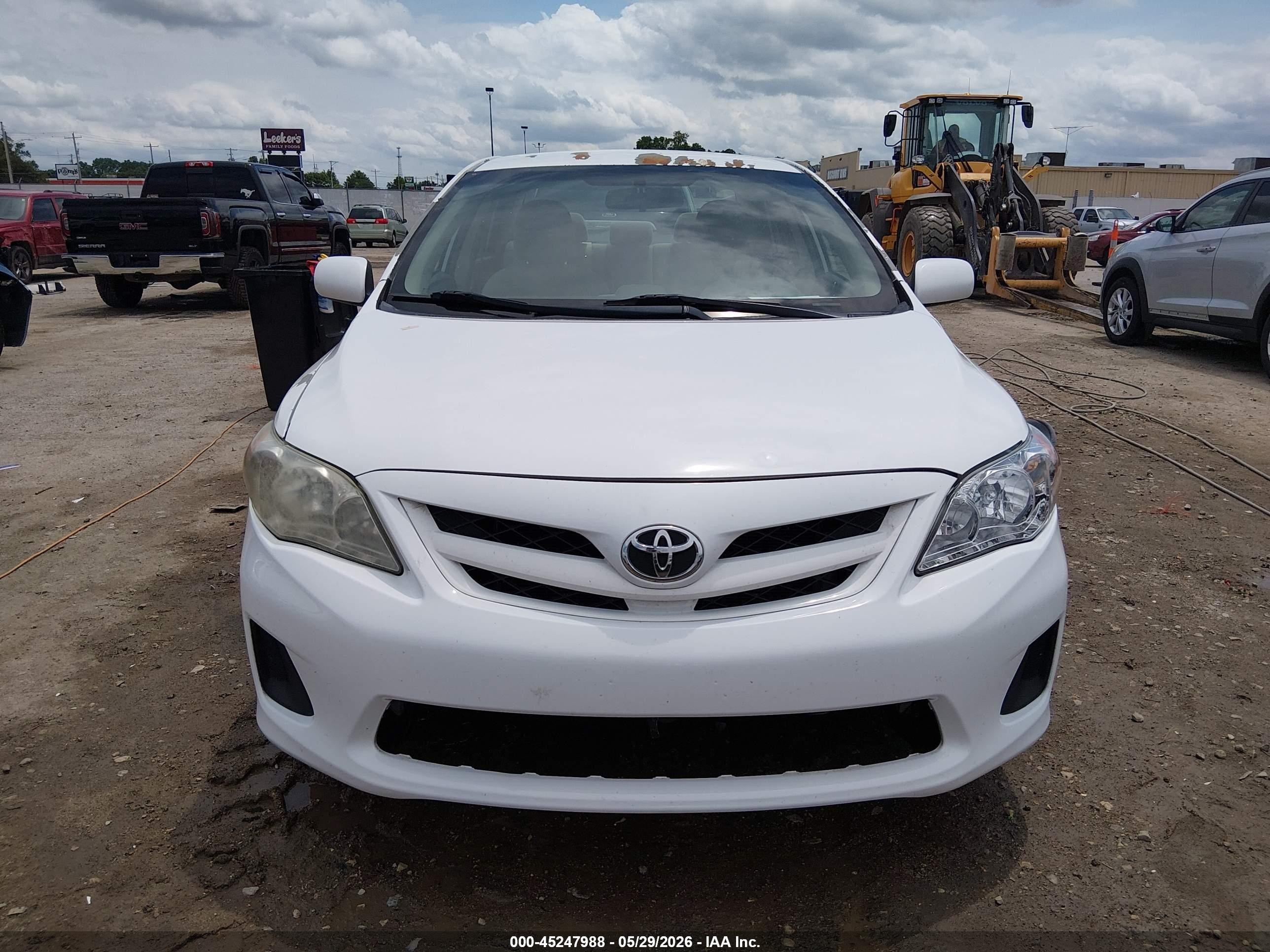 2012 Toyota Corolla Le White vin: 5YFBU4EE3CP041354