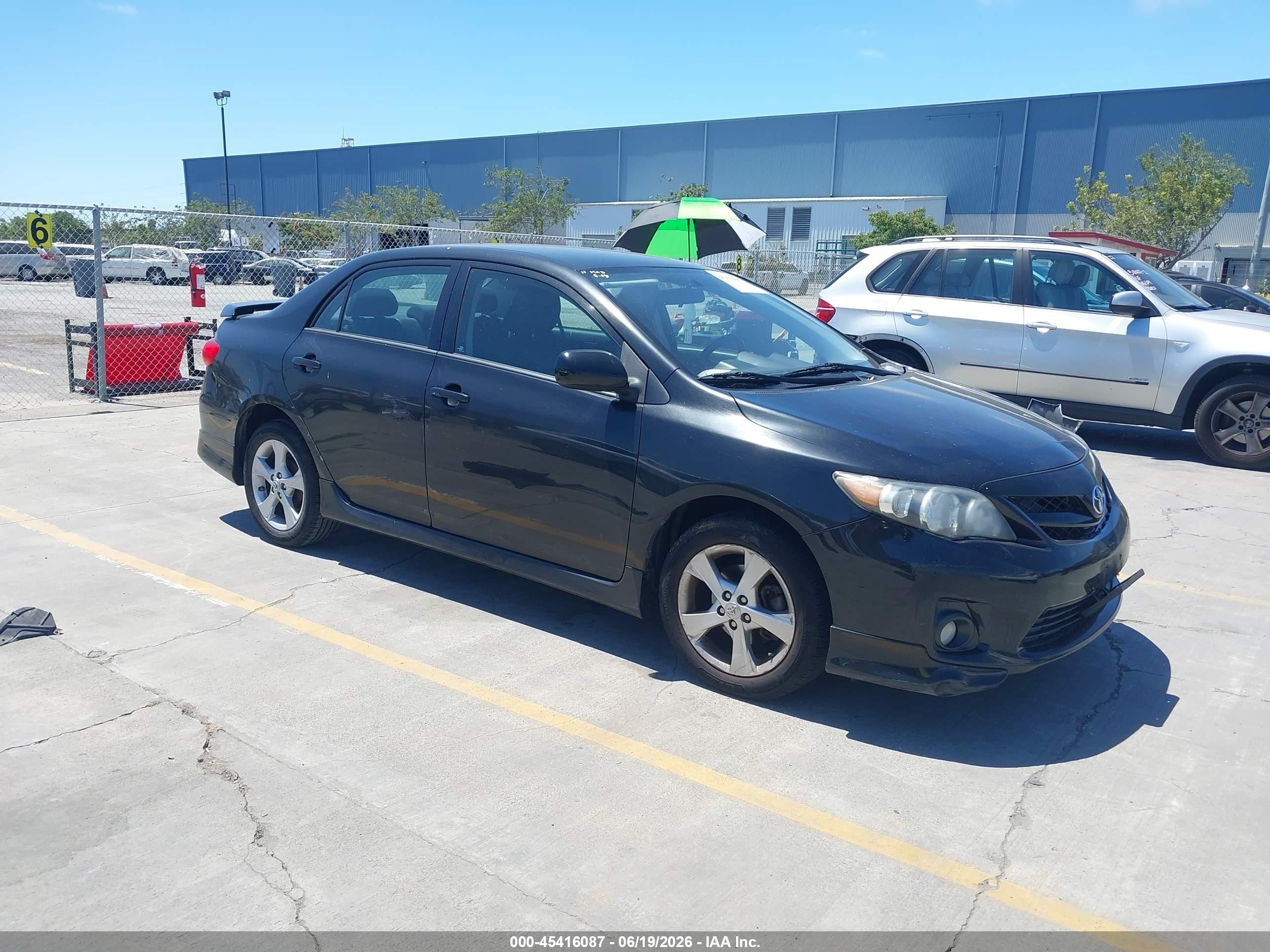 2012 Toyota Corolla S Black vin: 5YFBU4EE3CP045484