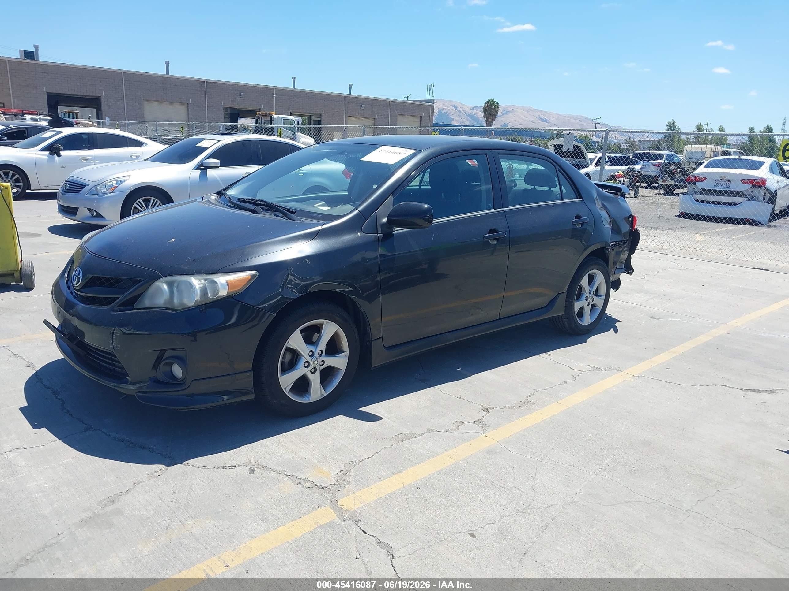 2012 Toyota Corolla S Black vin: 5YFBU4EE3CP045484