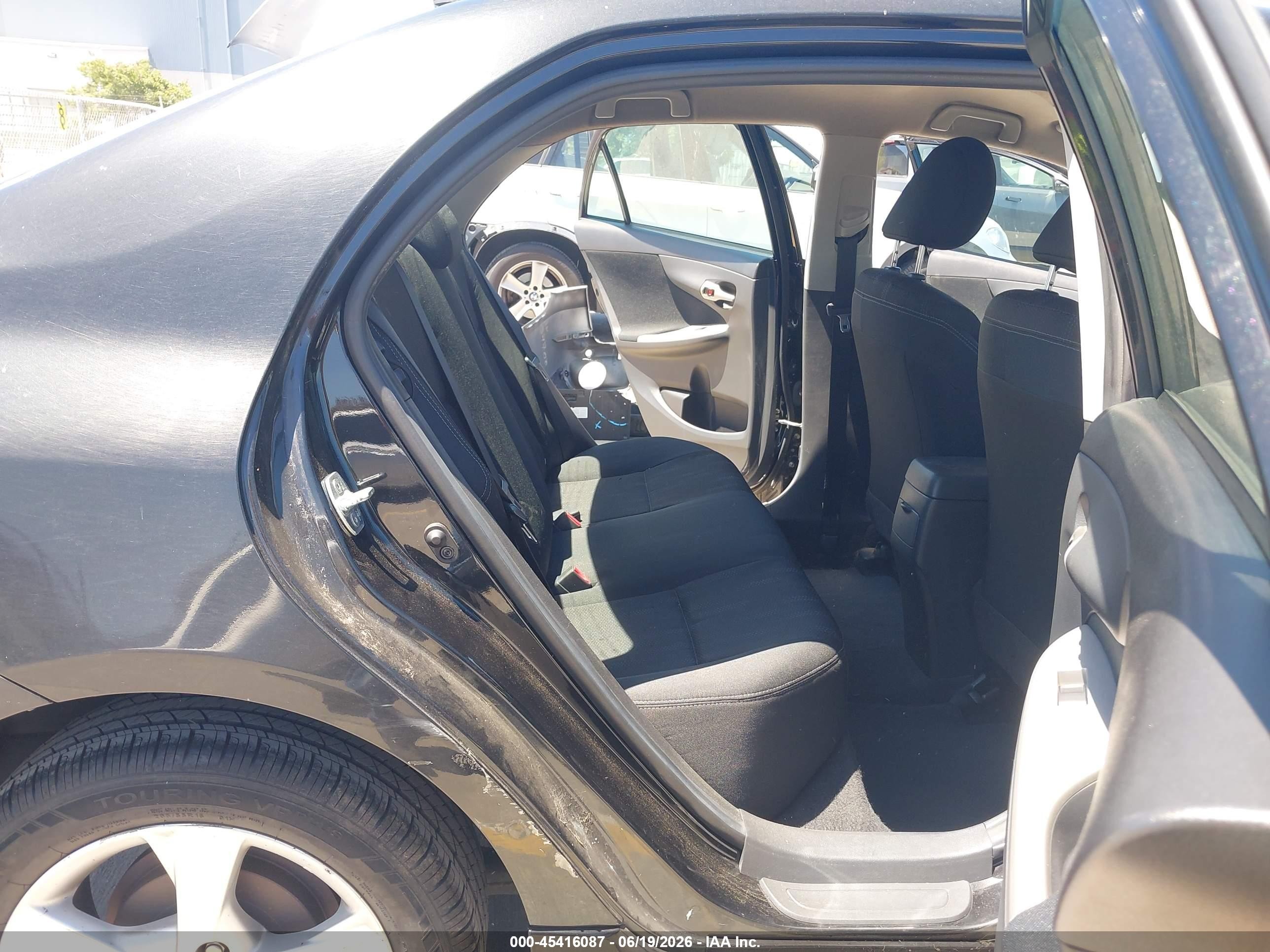 2012 Toyota Corolla S Black vin: 5YFBU4EE3CP045484