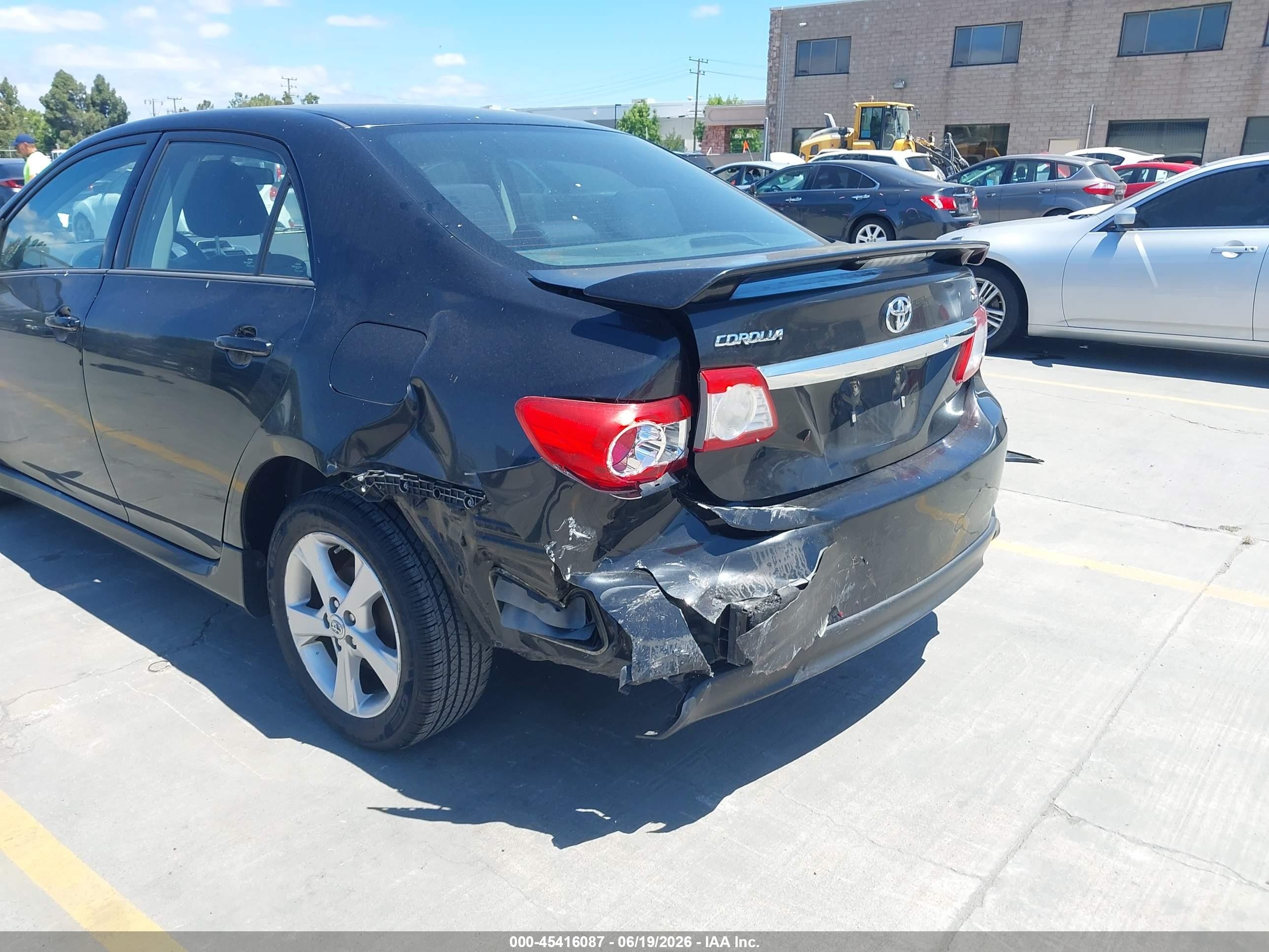 2012 Toyota Corolla S Black vin: 5YFBU4EE3CP045484