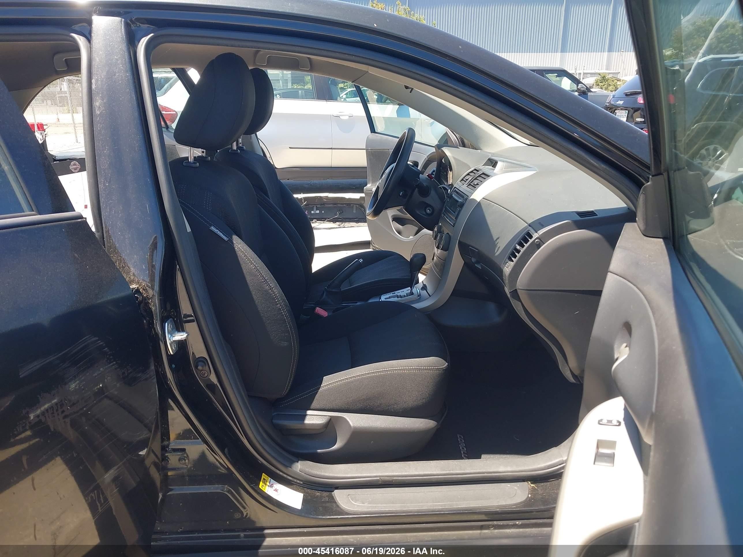 2012 Toyota Corolla S Black vin: 5YFBU4EE3CP045484