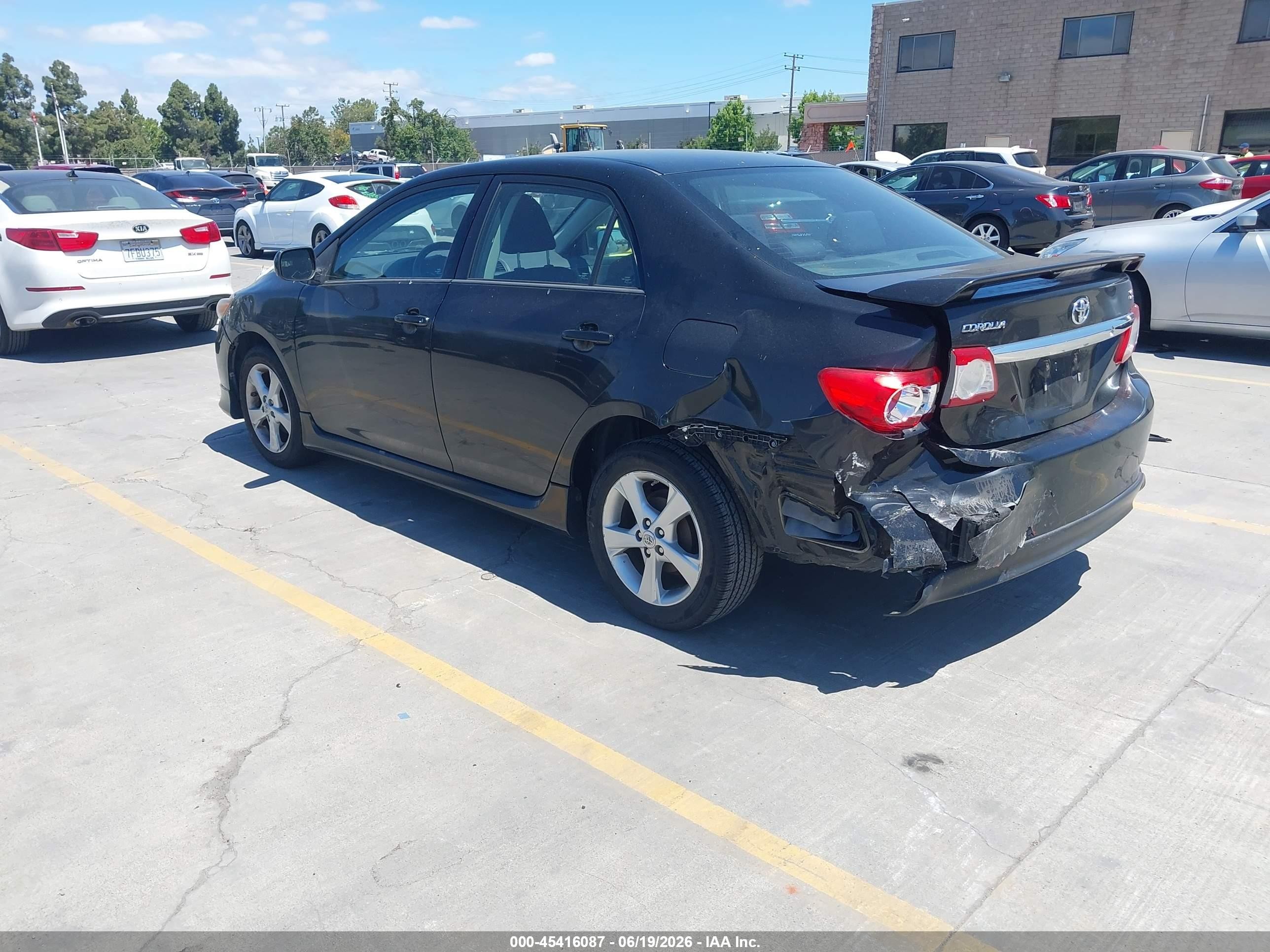 2012 Toyota Corolla S Black vin: 5YFBU4EE3CP045484