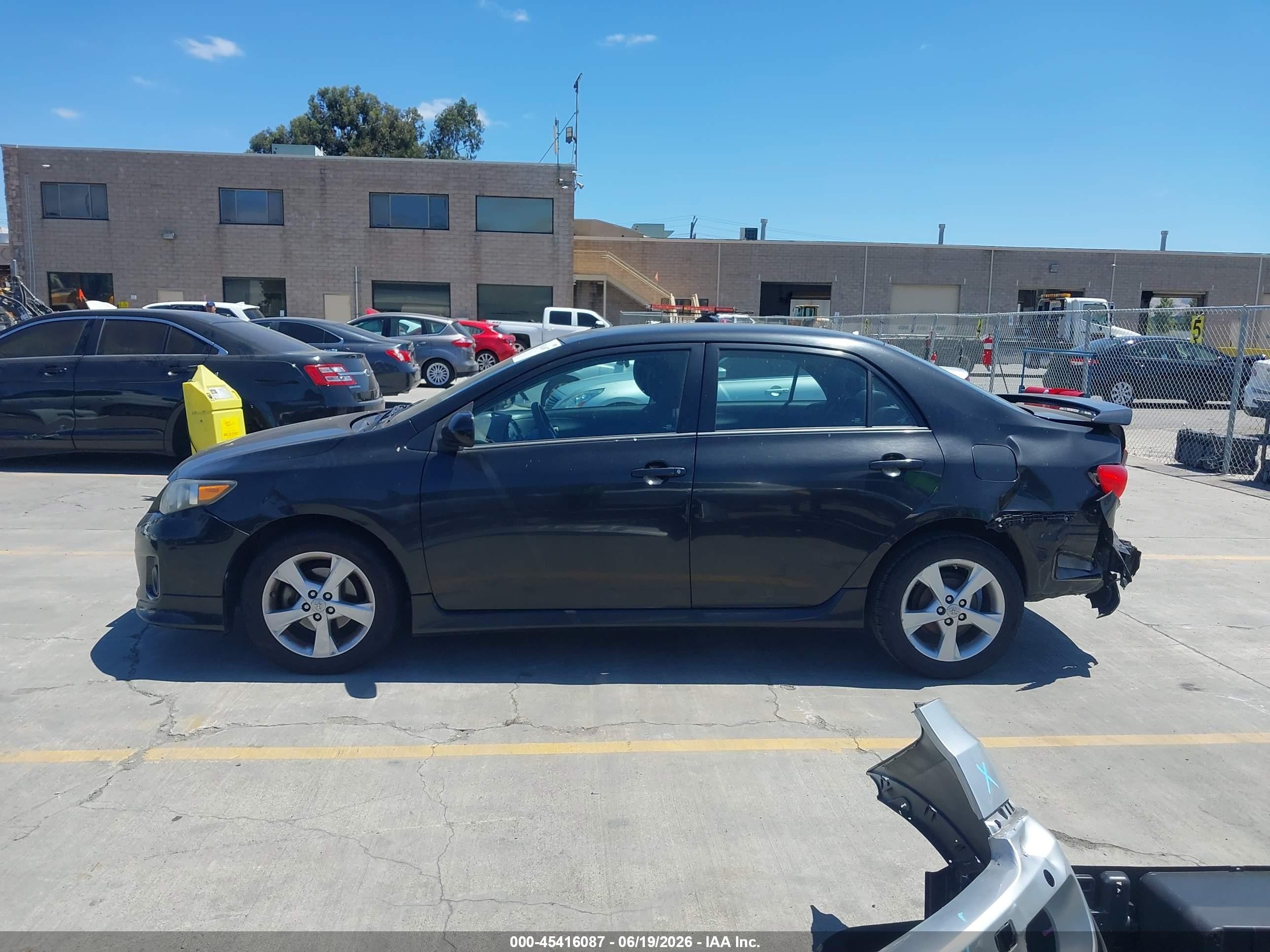 2012 Toyota Corolla S Black vin: 5YFBU4EE3CP045484