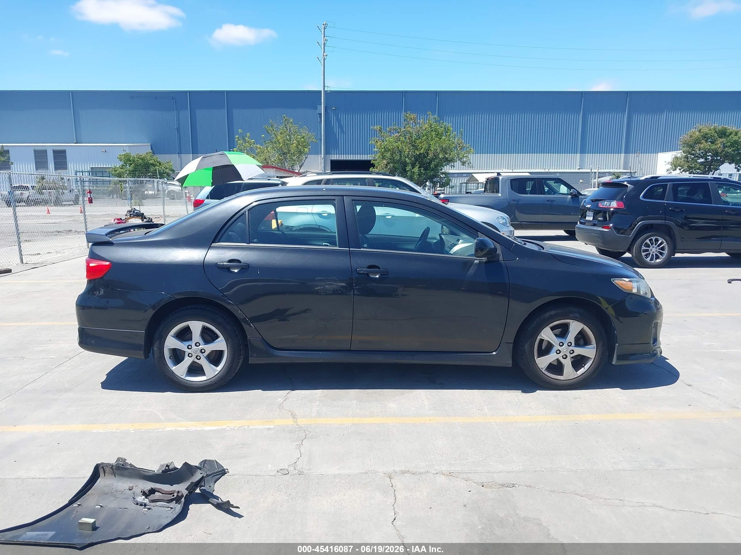 2012 Toyota Corolla S Black vin: 5YFBU4EE3CP045484