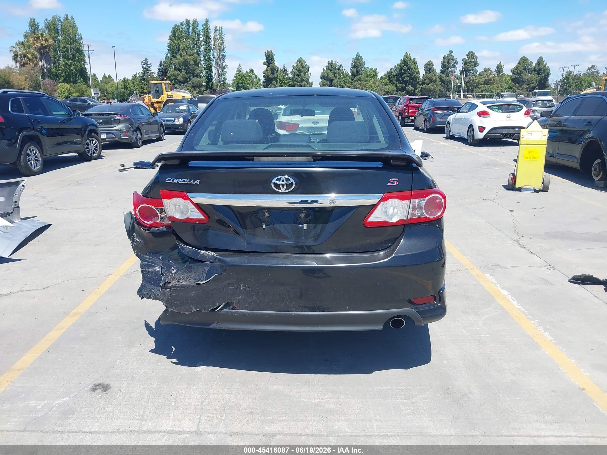 2012 Toyota Corolla S Black vin: 5YFBU4EE3CP045484