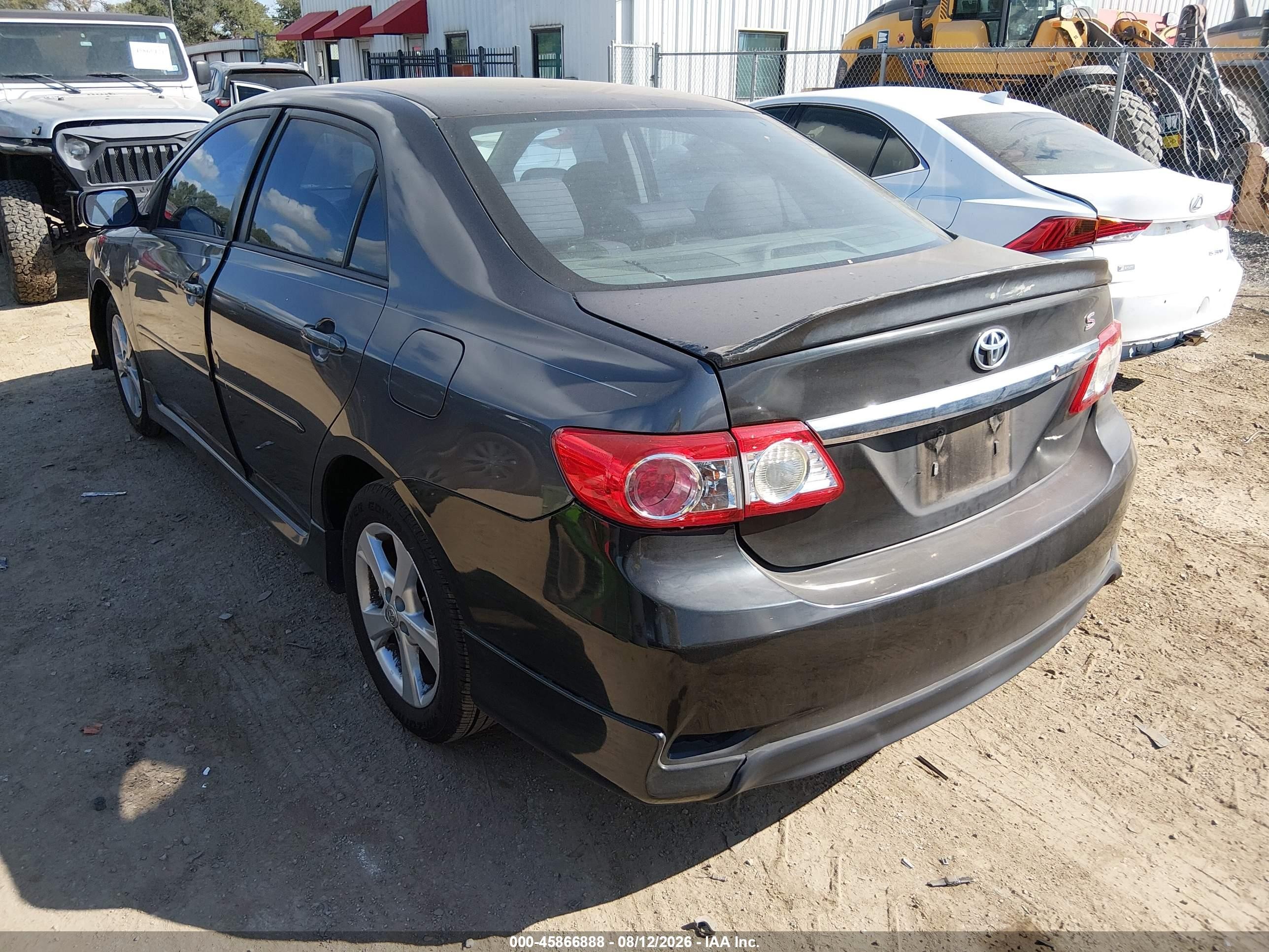 2012 Toyota Corolla S Gray vin: 5YFBU4EE3CP048255