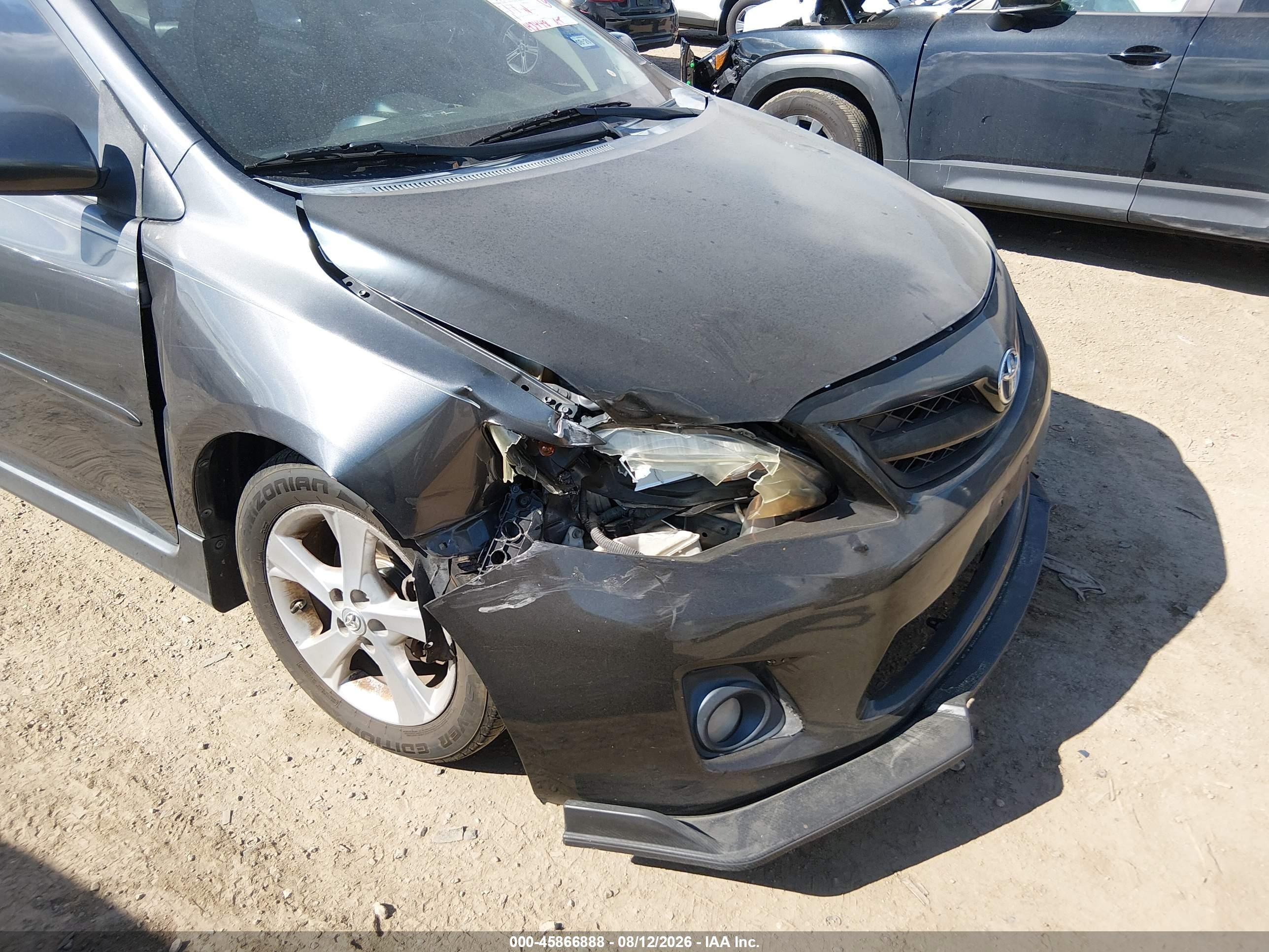 2012 Toyota Corolla S Gray vin: 5YFBU4EE3CP048255