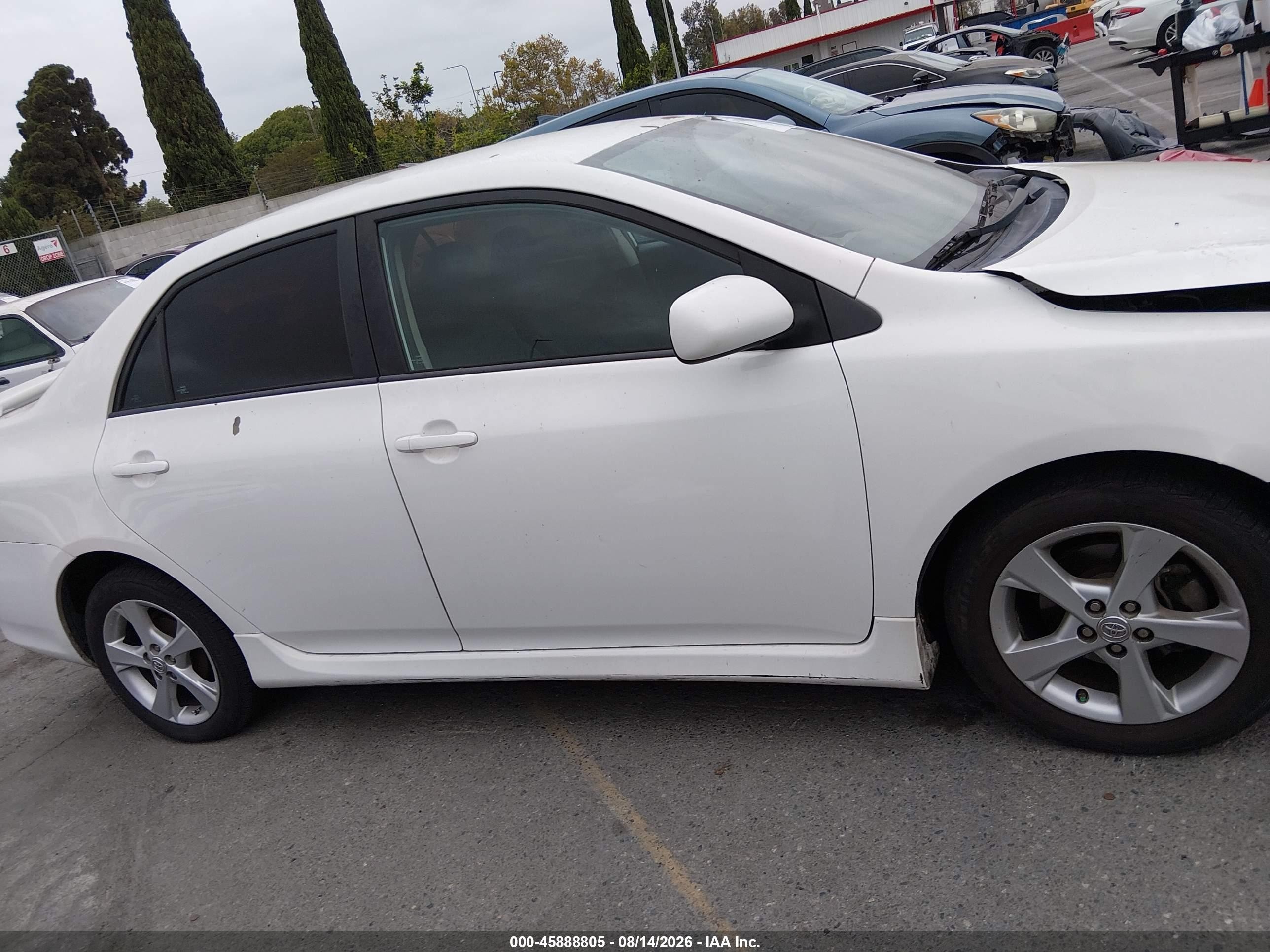 2012 Toyota Corolla S White vin: 5YFBU4EE3CP049969