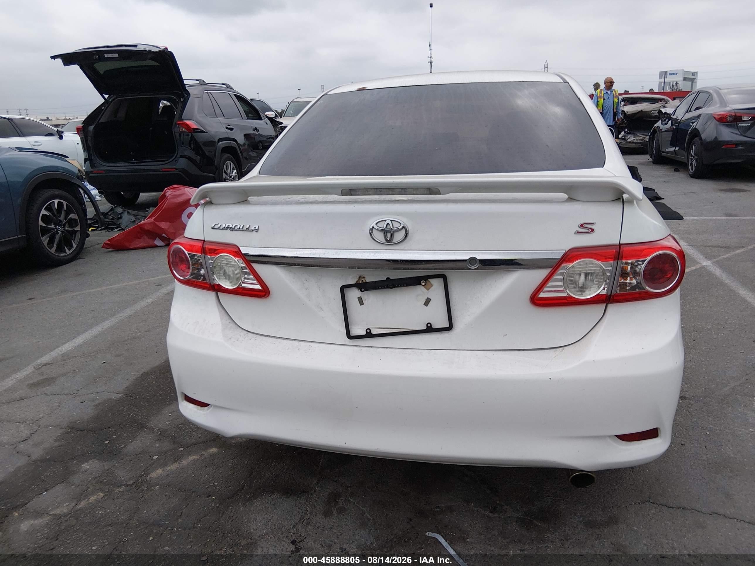 2012 Toyota Corolla S White vin: 5YFBU4EE3CP049969