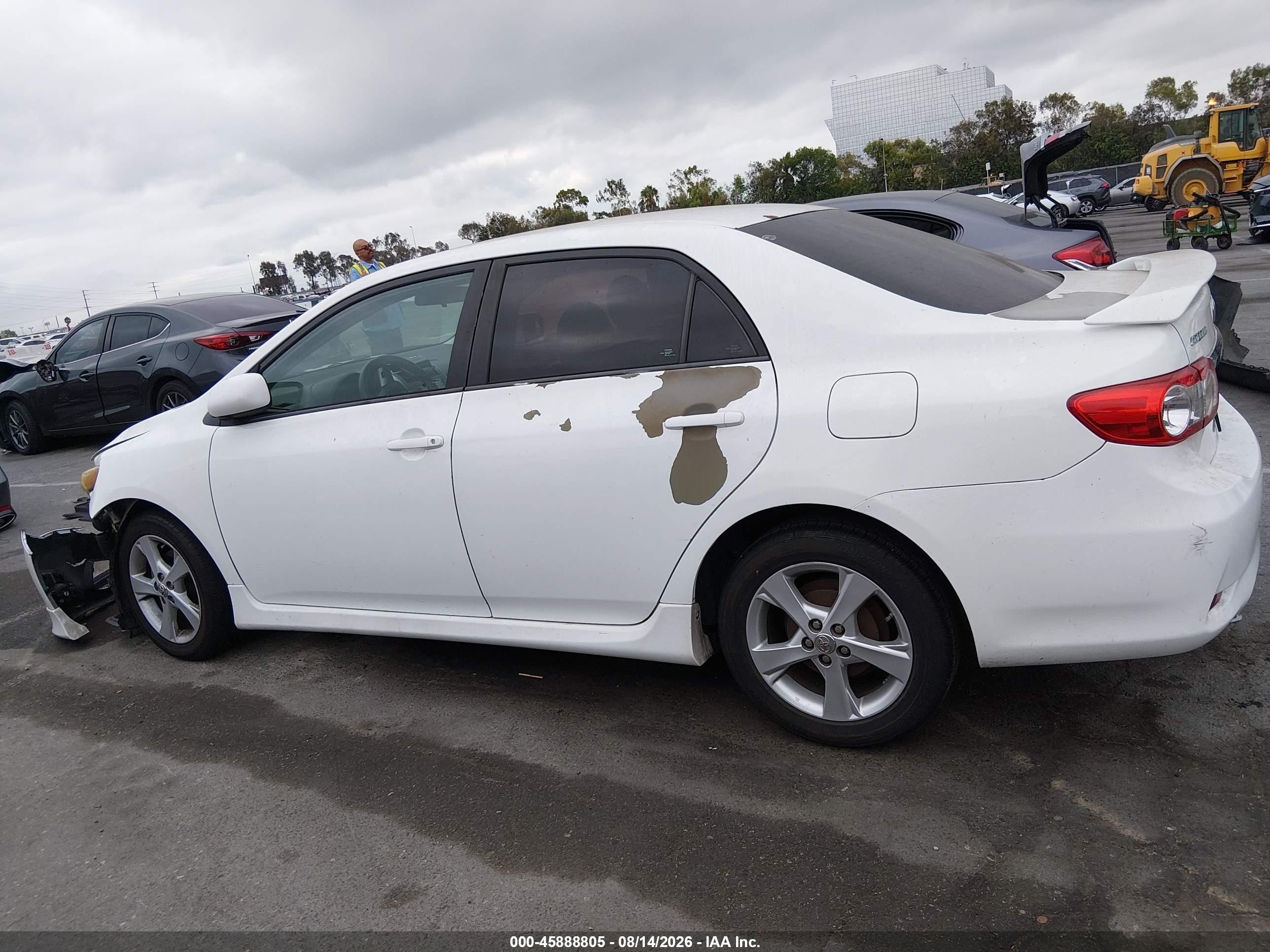 2012 Toyota Corolla S White vin: 5YFBU4EE3CP049969
