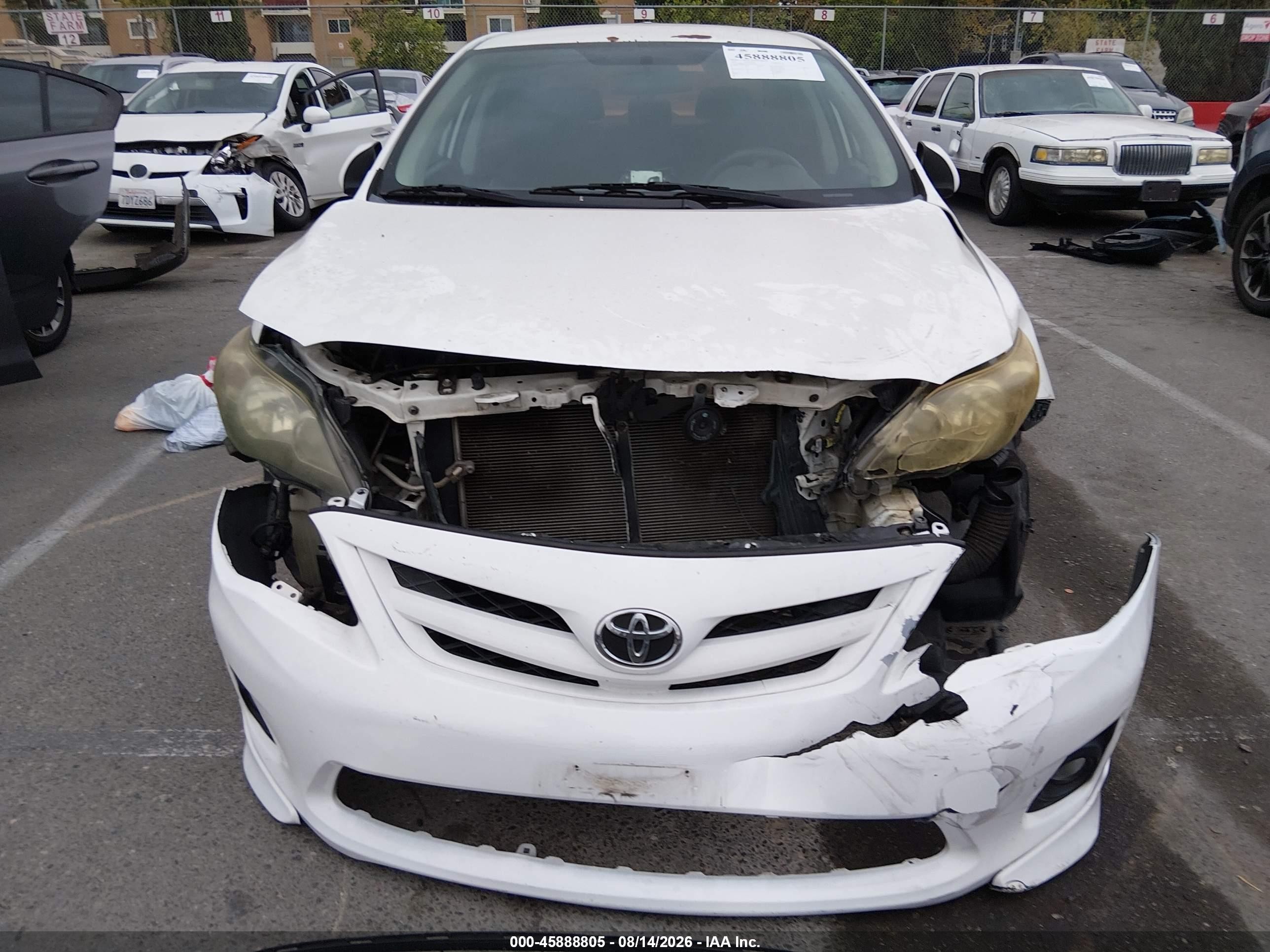 2012 Toyota Corolla S White vin: 5YFBU4EE3CP049969