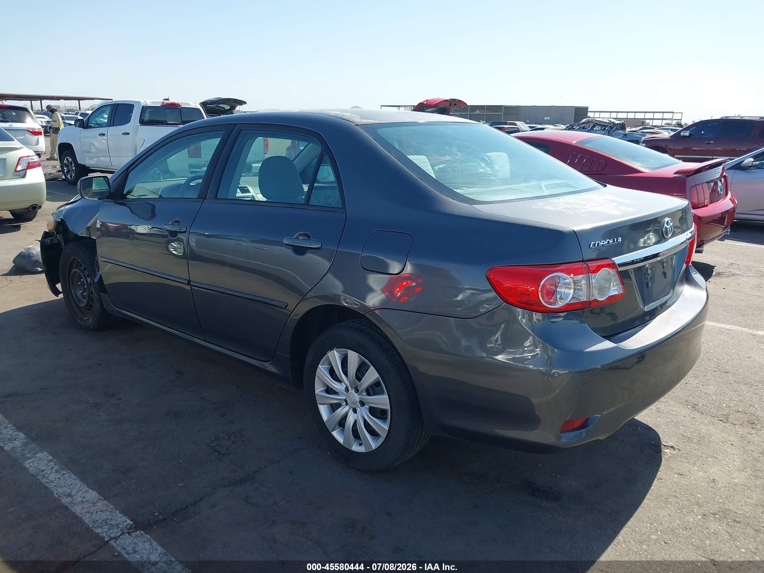 2012 Toyota Corolla Le Gray vin: 5YFBU4EE3CP056503