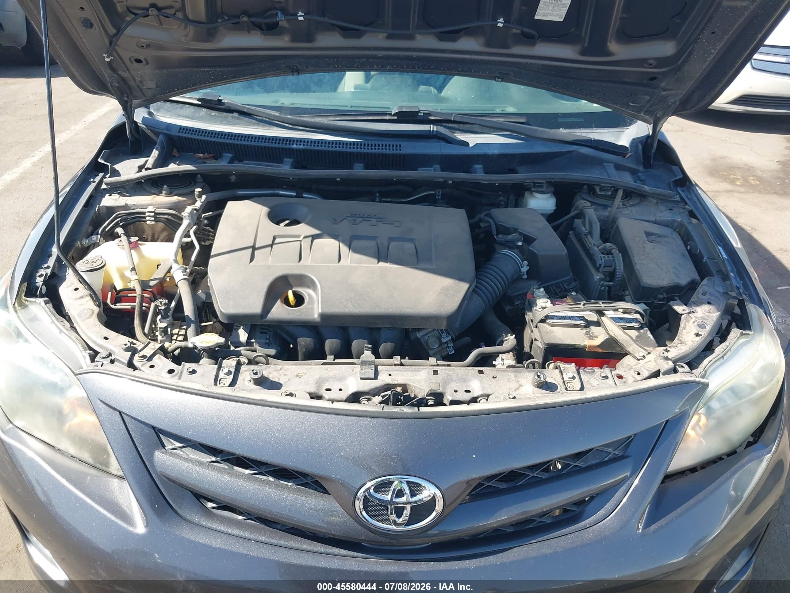 2012 Toyota Corolla Le Gray vin: 5YFBU4EE3CP056503