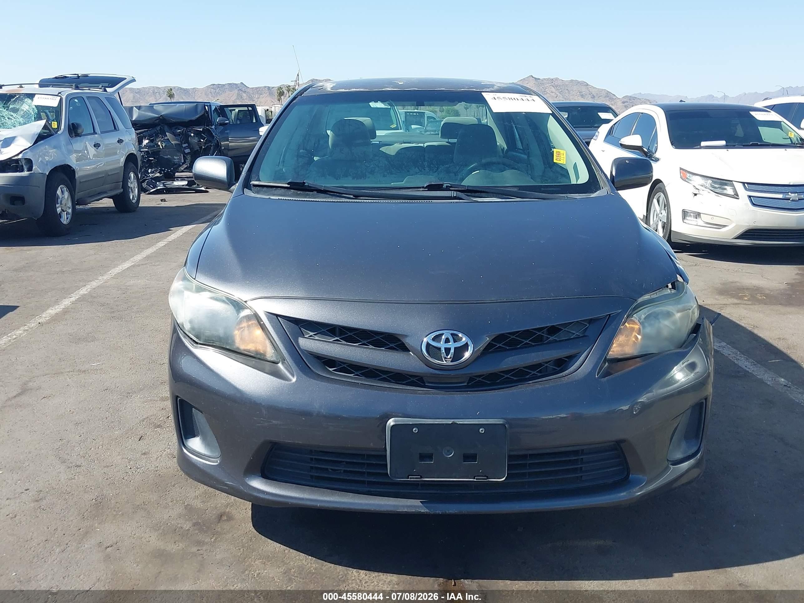 2012 Toyota Corolla Le Gray vin: 5YFBU4EE3CP056503