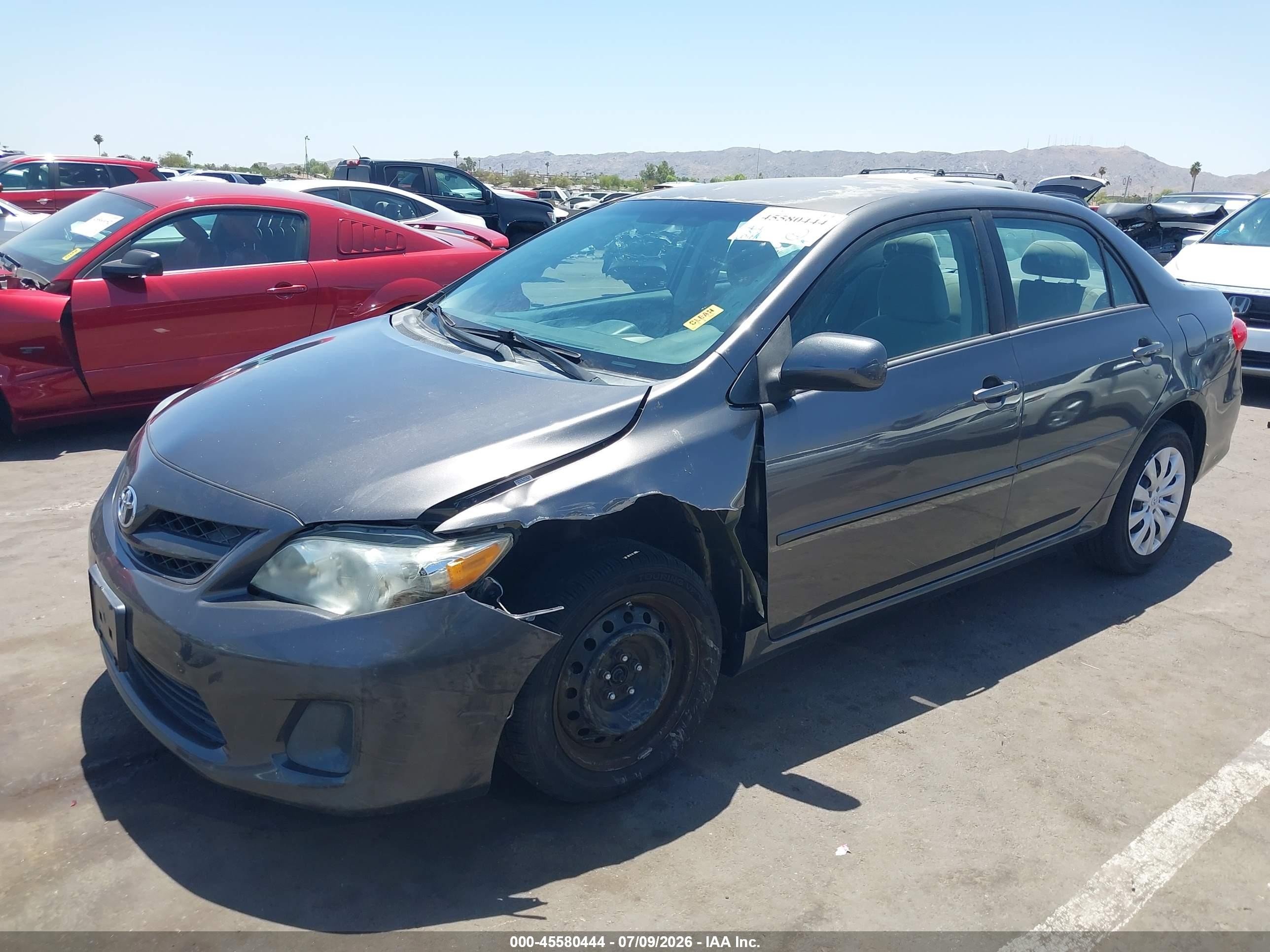2012 Toyota Corolla Le Gray vin: 5YFBU4EE3CP056503