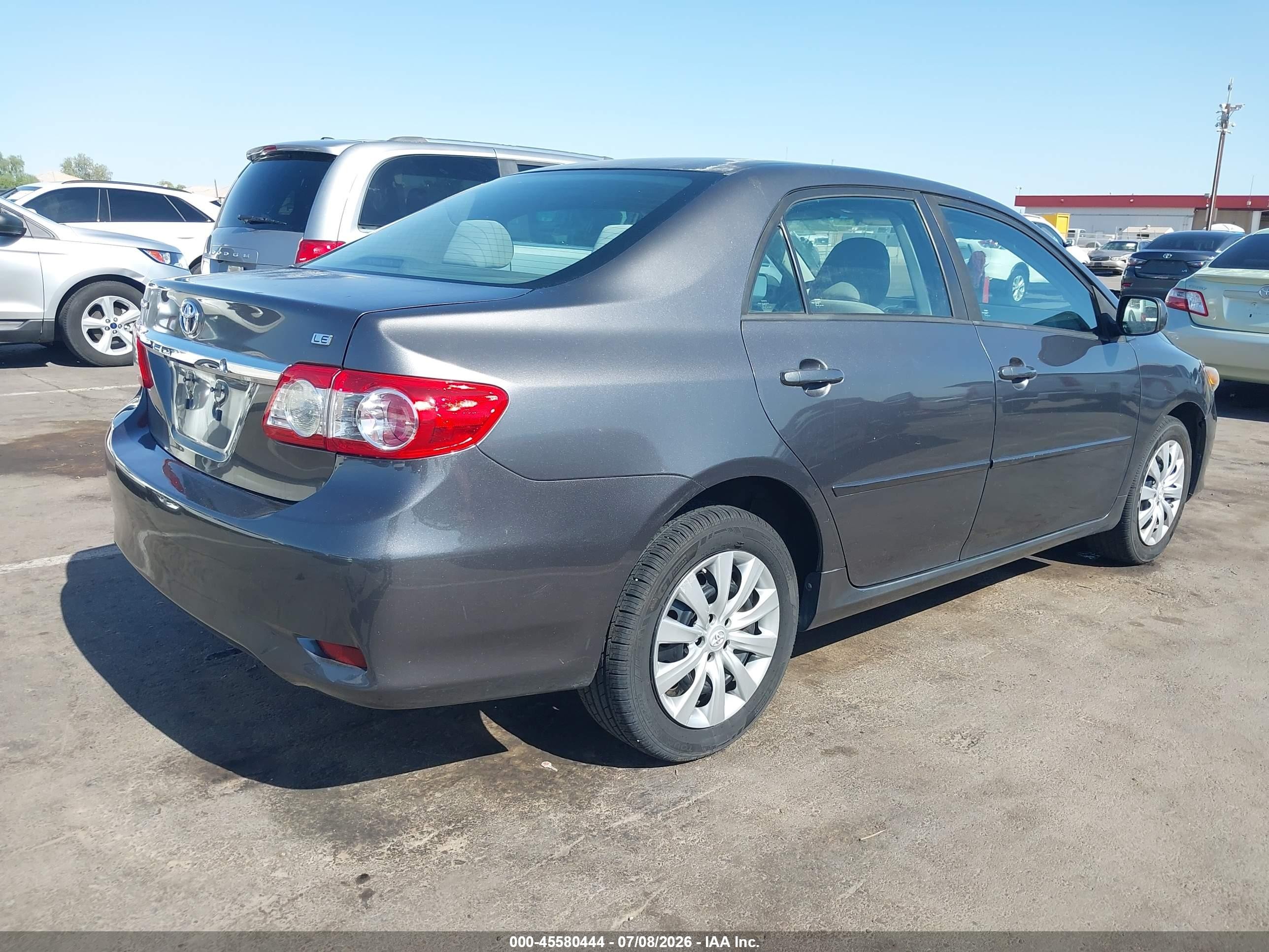 2012 Toyota Corolla Le Gray vin: 5YFBU4EE3CP056503