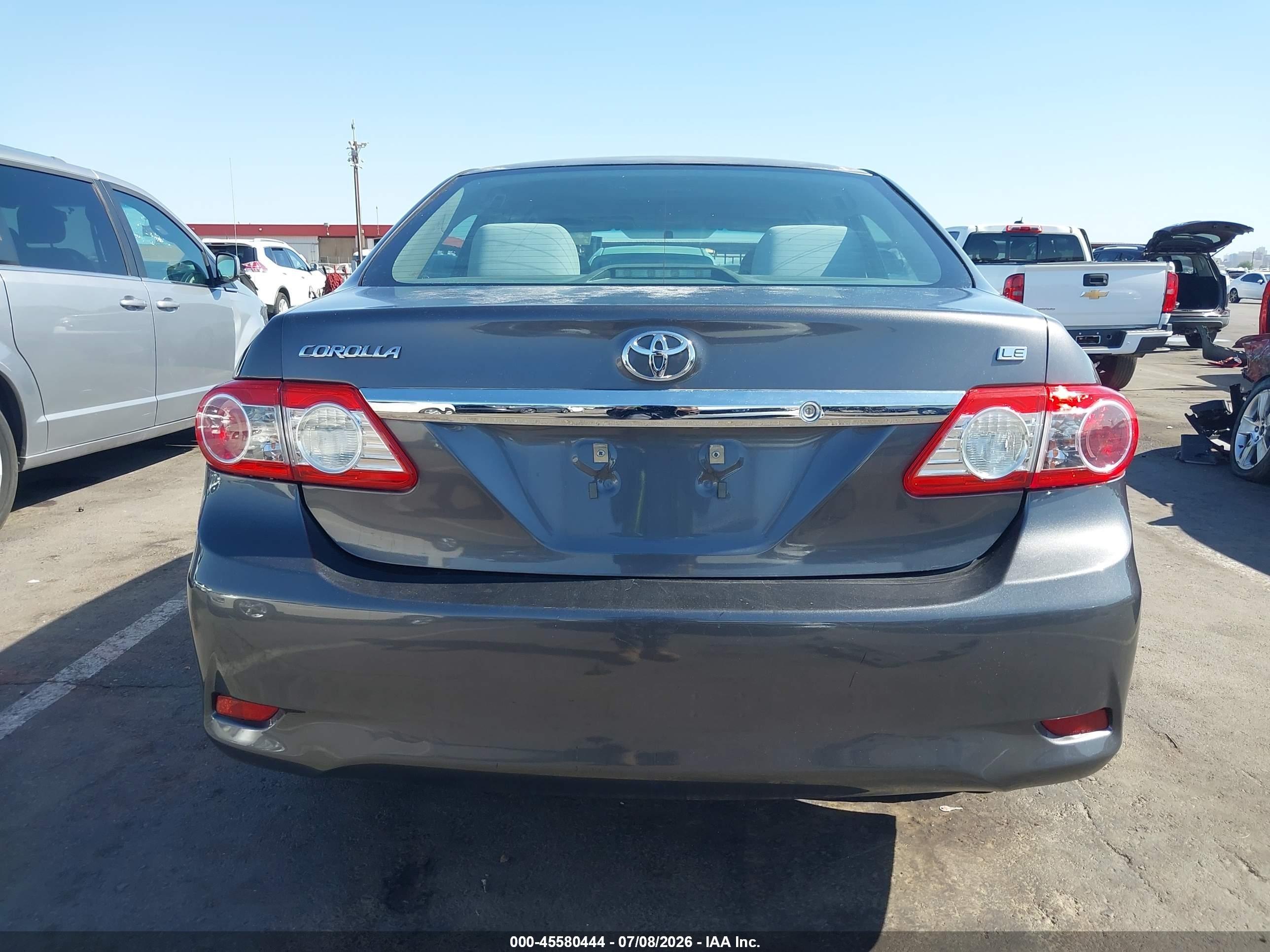 2012 Toyota Corolla Le Gray vin: 5YFBU4EE3CP056503