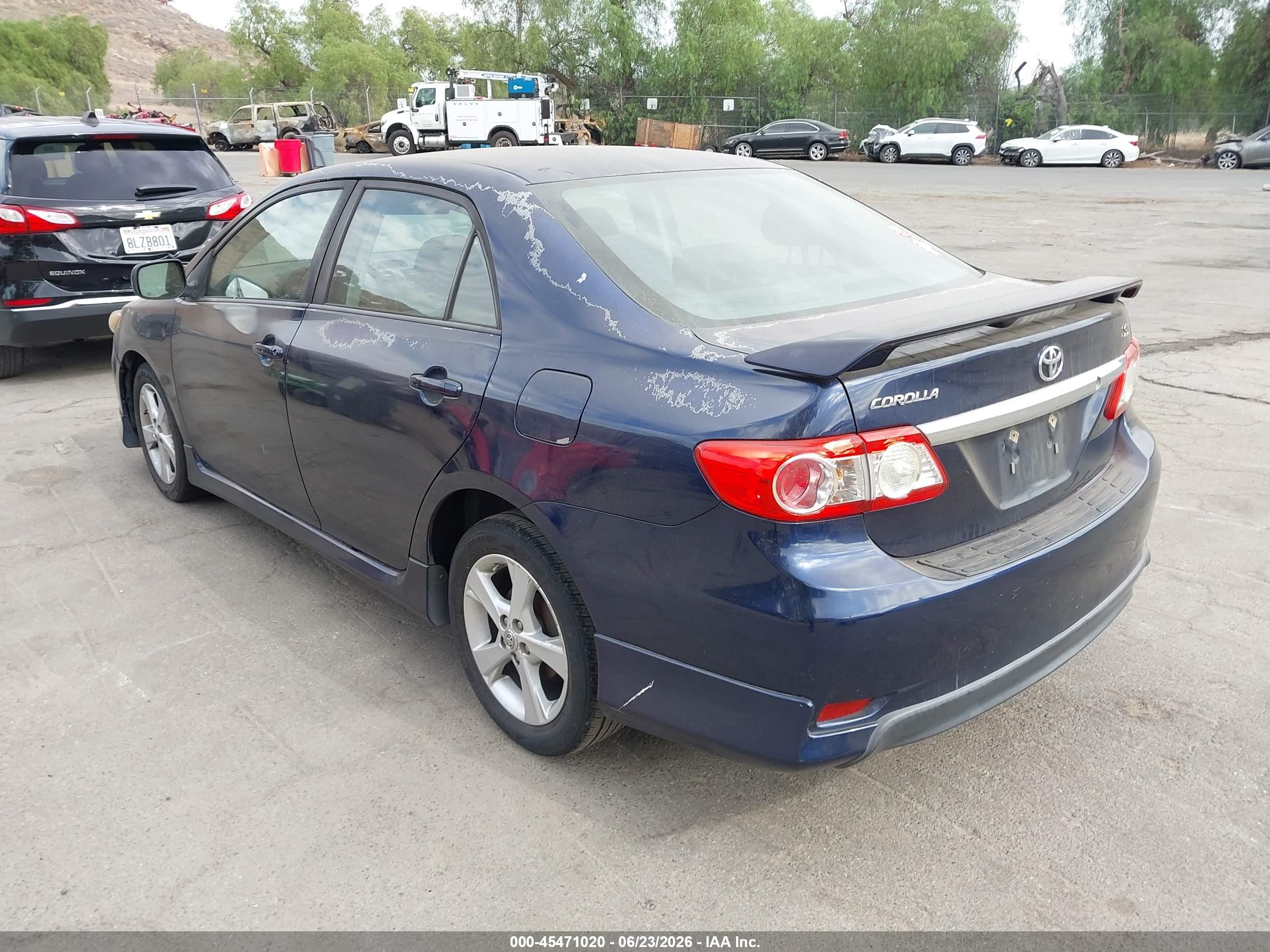 2012 Toyota Corolla S Blue vin: 5YFBU4EE3CP057828