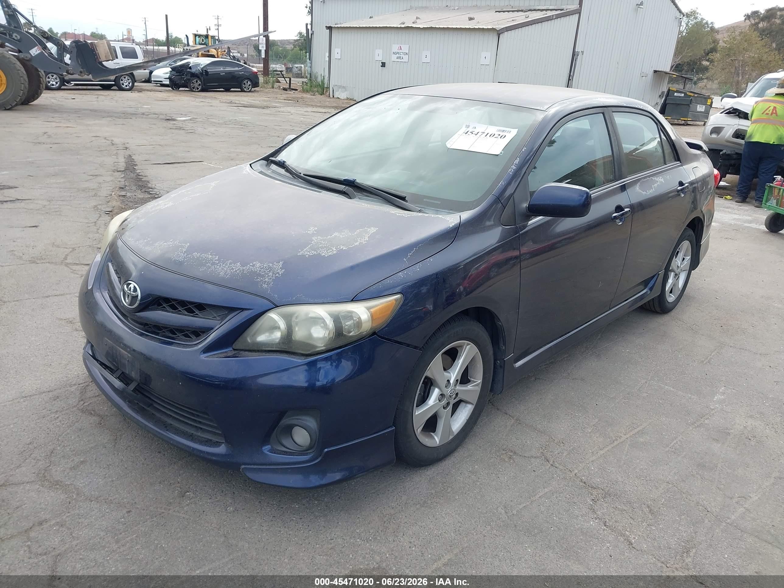 2012 Toyota Corolla S Blue vin: 5YFBU4EE3CP057828