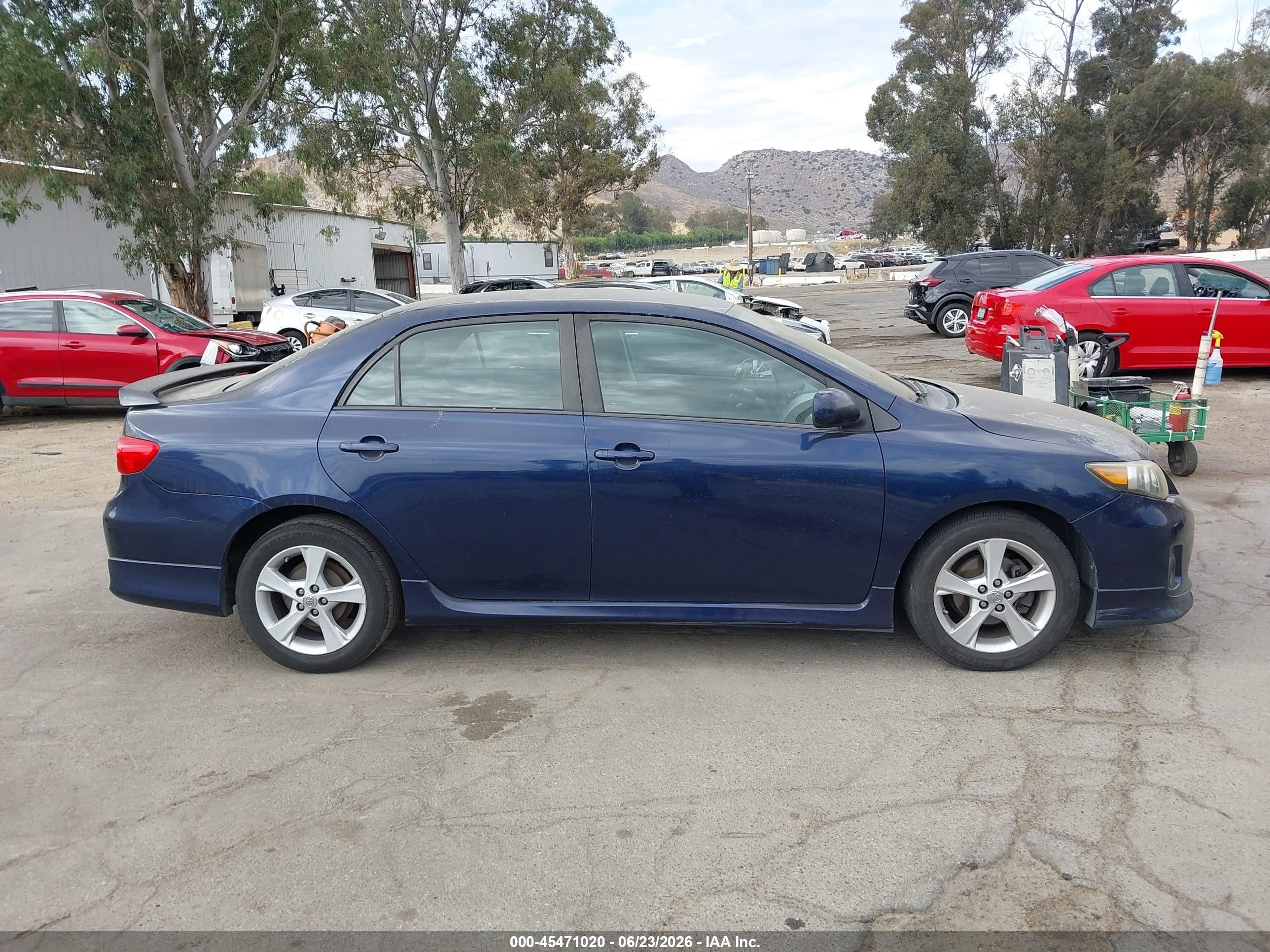 2012 Toyota Corolla S Blue vin: 5YFBU4EE3CP057828