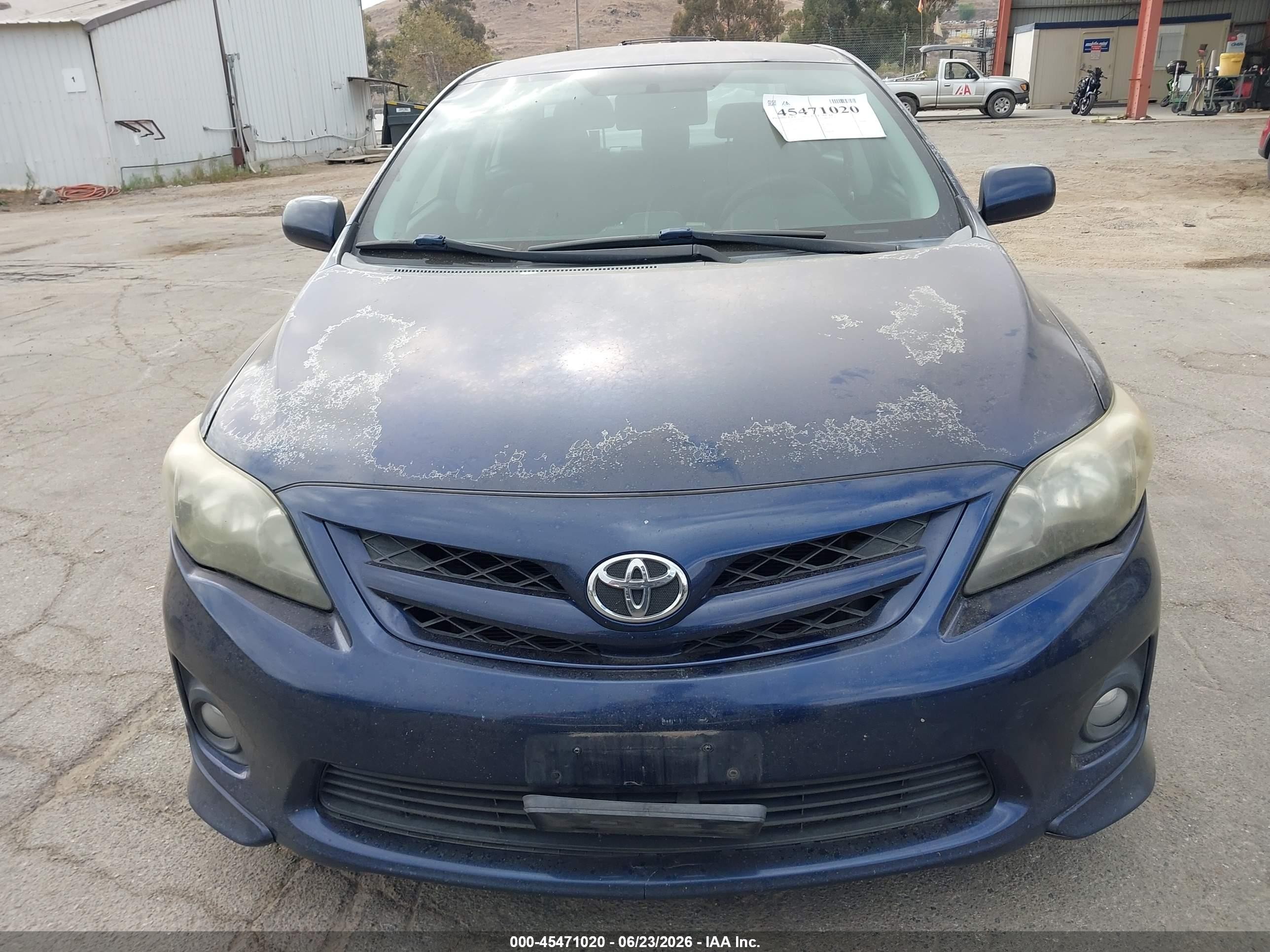 2012 Toyota Corolla S Blue vin: 5YFBU4EE3CP057828