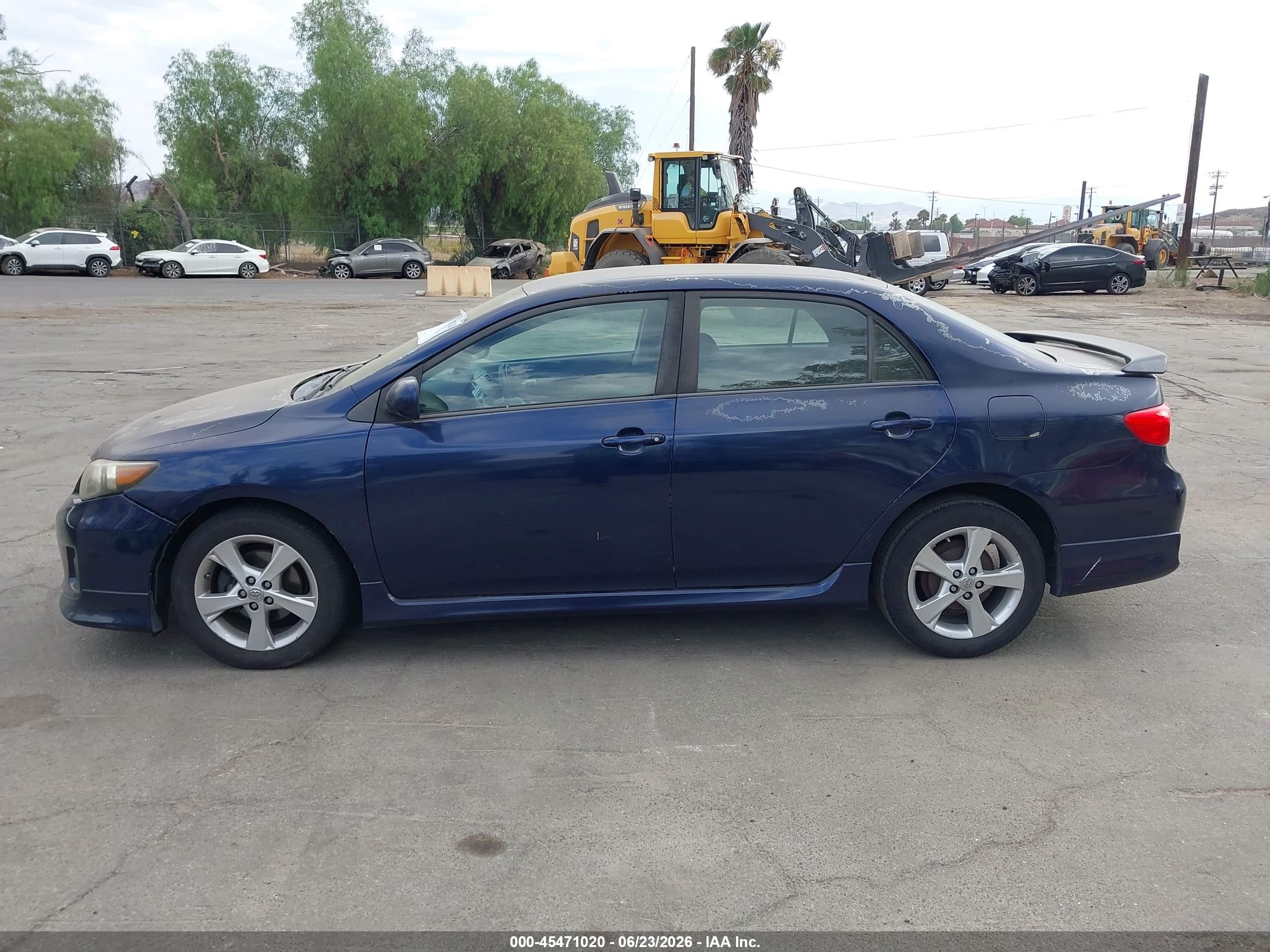 2012 Toyota Corolla S Blue vin: 5YFBU4EE3CP057828