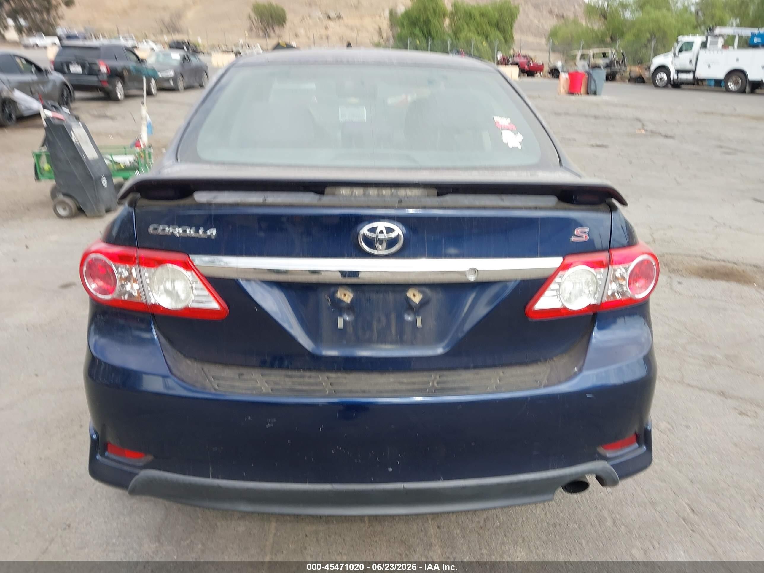 2012 Toyota Corolla S Blue vin: 5YFBU4EE3CP057828