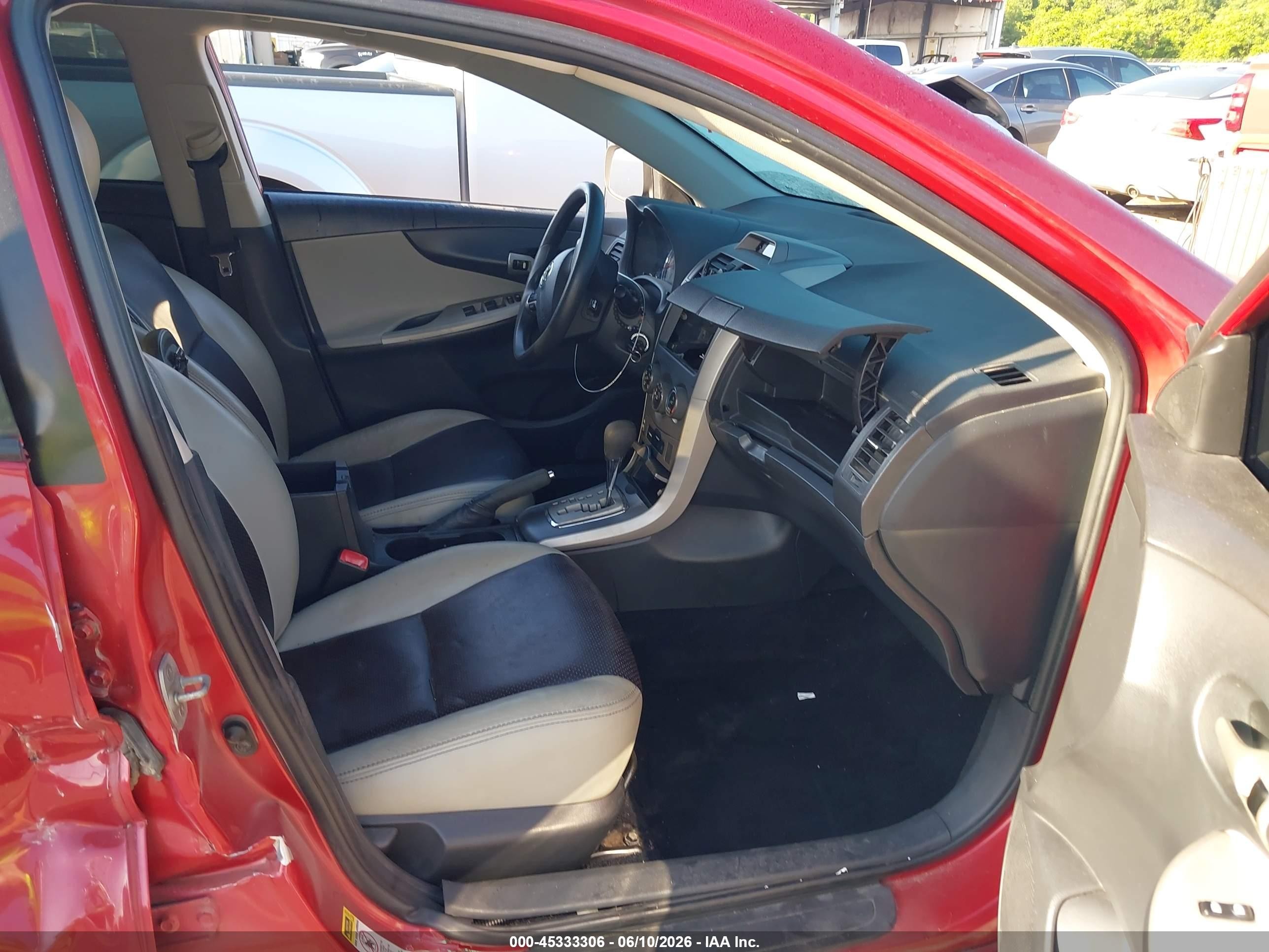2012 Toyota Corolla S Red vin: 5YFBU4EE3CP058249